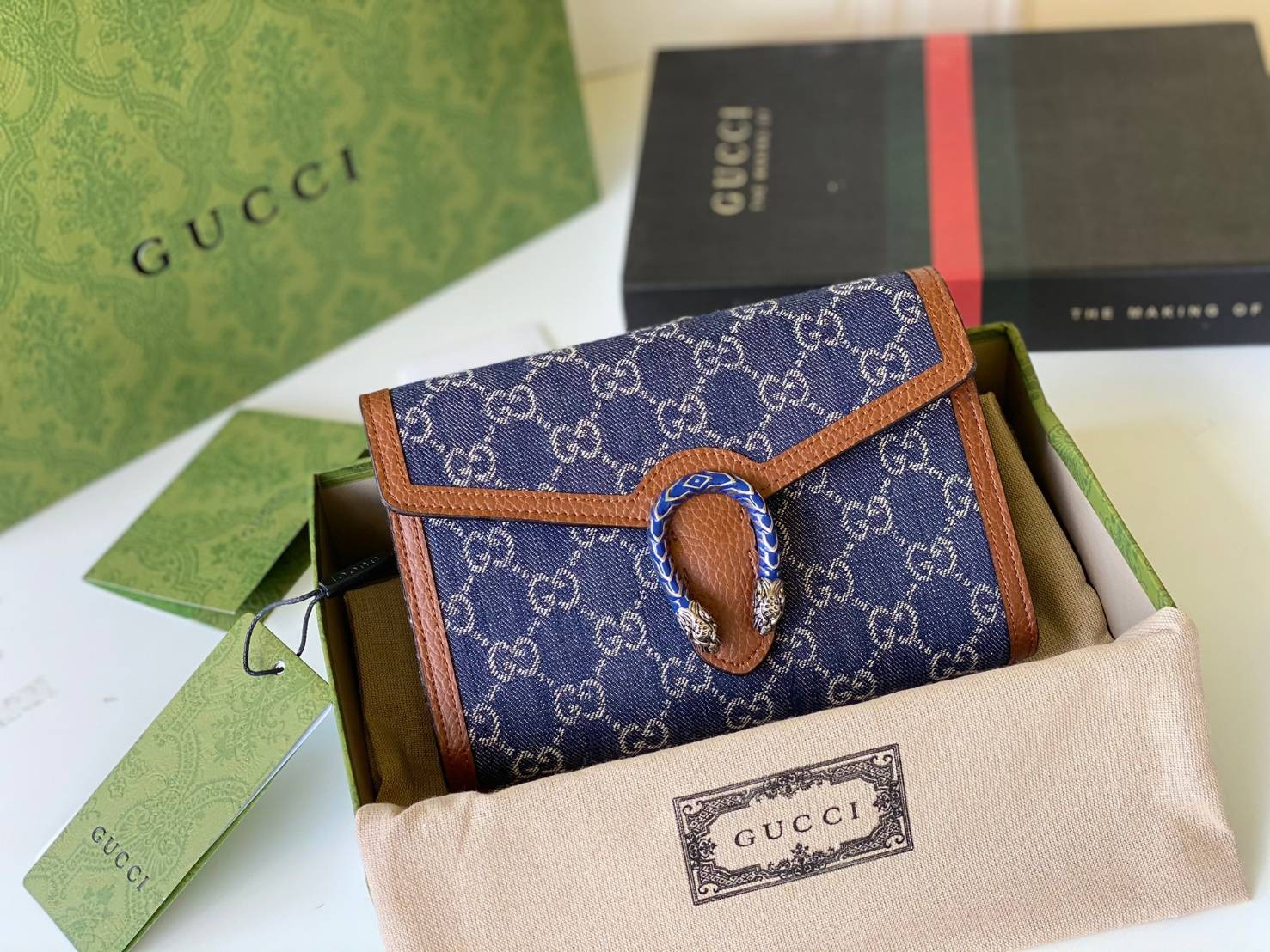 หนังแท้ GUCCI Dionysus mini chain bag / GG Dionysus Wallet พร้อมส่งที่ไทย งานหนังแท้และผ้าแจ็คการ์ดออร์แกนิกอย่างดี พร้อมส่งที่ไทย ภาพสินค้าถ่ายจากงานขายจริง ใช้งานต่างประเทศได้