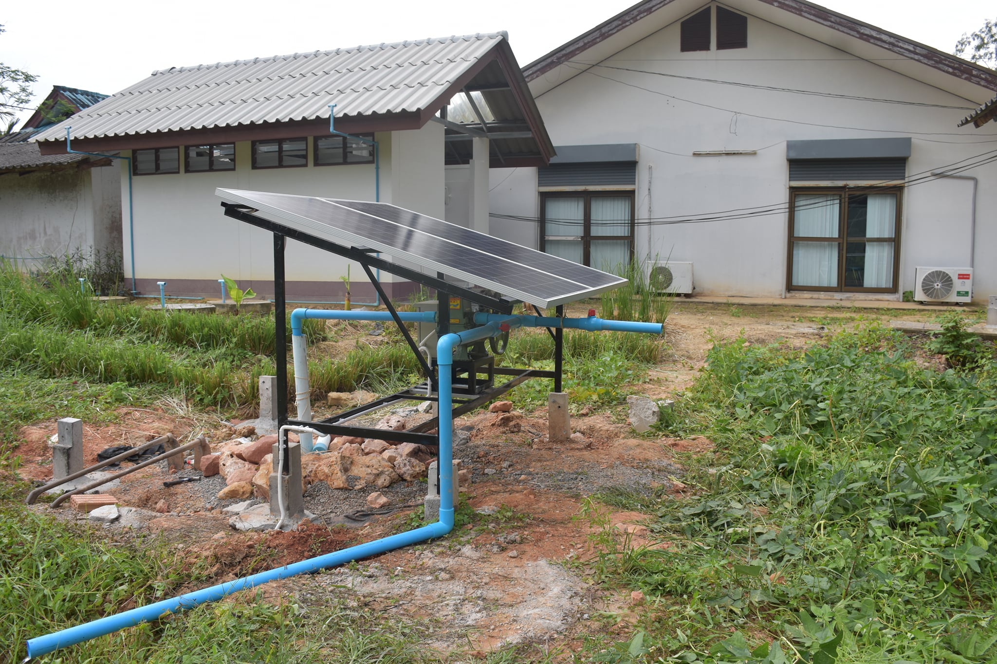 ชุด Solar Pum ปั้มจุ่ม 2 นิ้ว สำหรับงานเกษตร สูบน้ำเข้าสวนปาล์ม สวนผลไม้