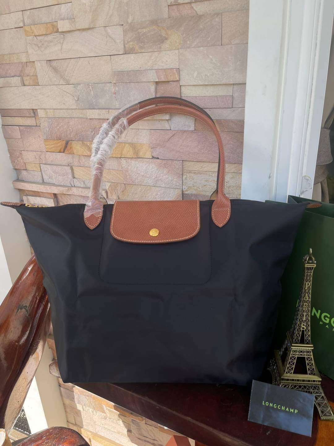LONGCHAMP LE PLIAGE ORIGINAL SHOULDER BAG L (หูยาว ฝาน้ำตาล) กระเป๋าสะพายไหล่ รุ่น Original มีเอกลักษณ์อันโดดเด่นของรุ่นไอคอนนิค