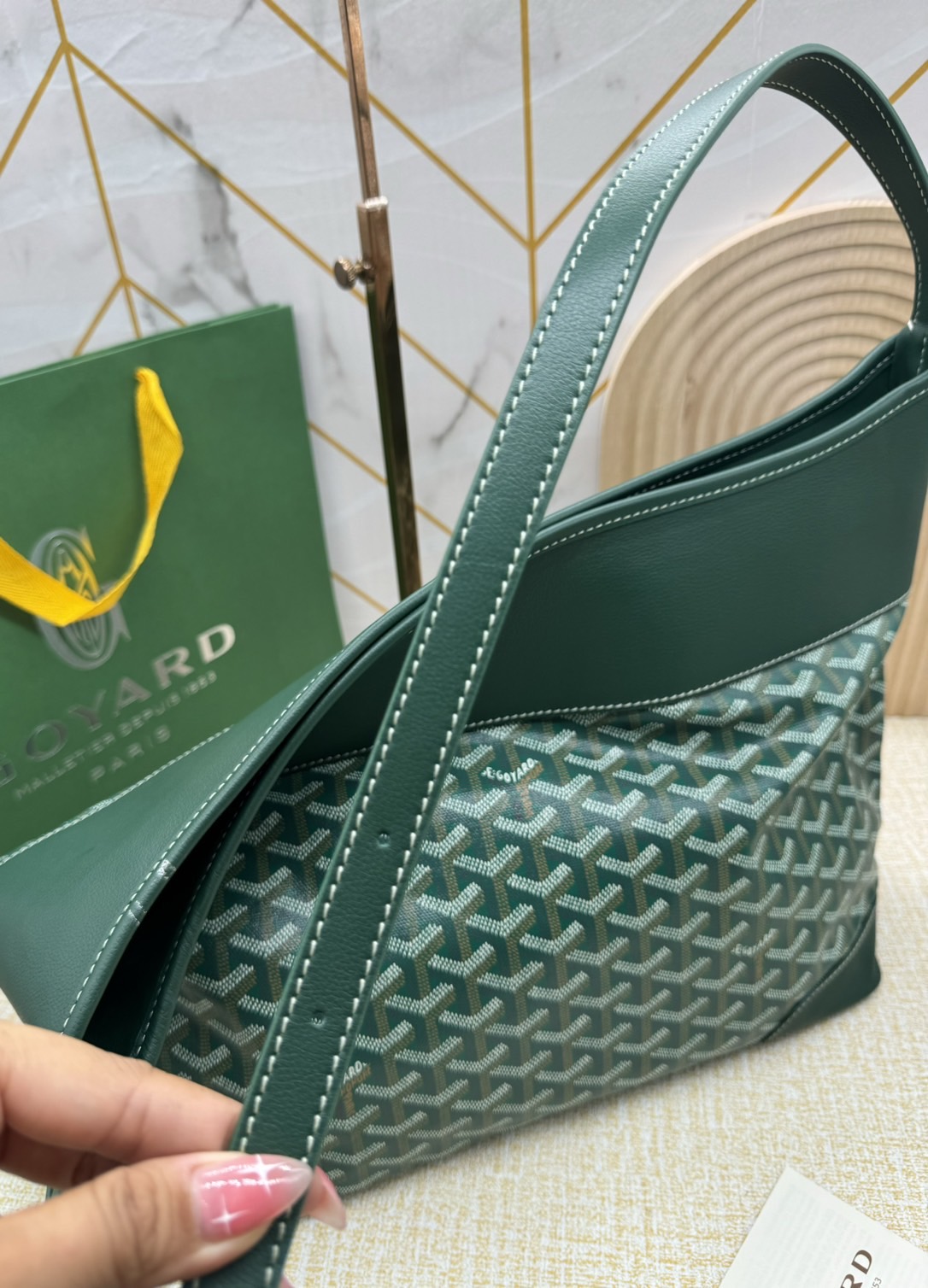 พร้อมส่ง 5 สี Goyard Grenadine Hobo Top Zipper Closure / Goyard Hobo Bag กระเป๋าสะพายทรงโฮโบใบใหญ่ 🧡 เกรดท็อปออริจินอล 1:1 สลับแท้ ใช้งานต่างประเทศได้