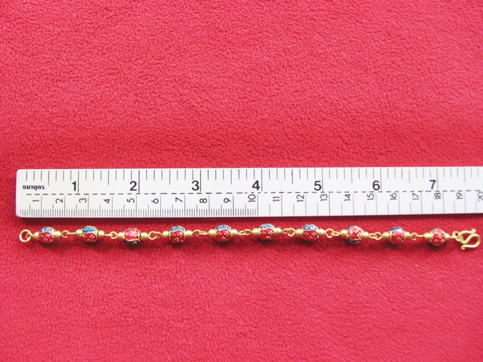 สินค้าจองค่ะ สร้อยข้อมือทองเหลืองลายสุโขทัยลงยา แบบ1ค่ะ