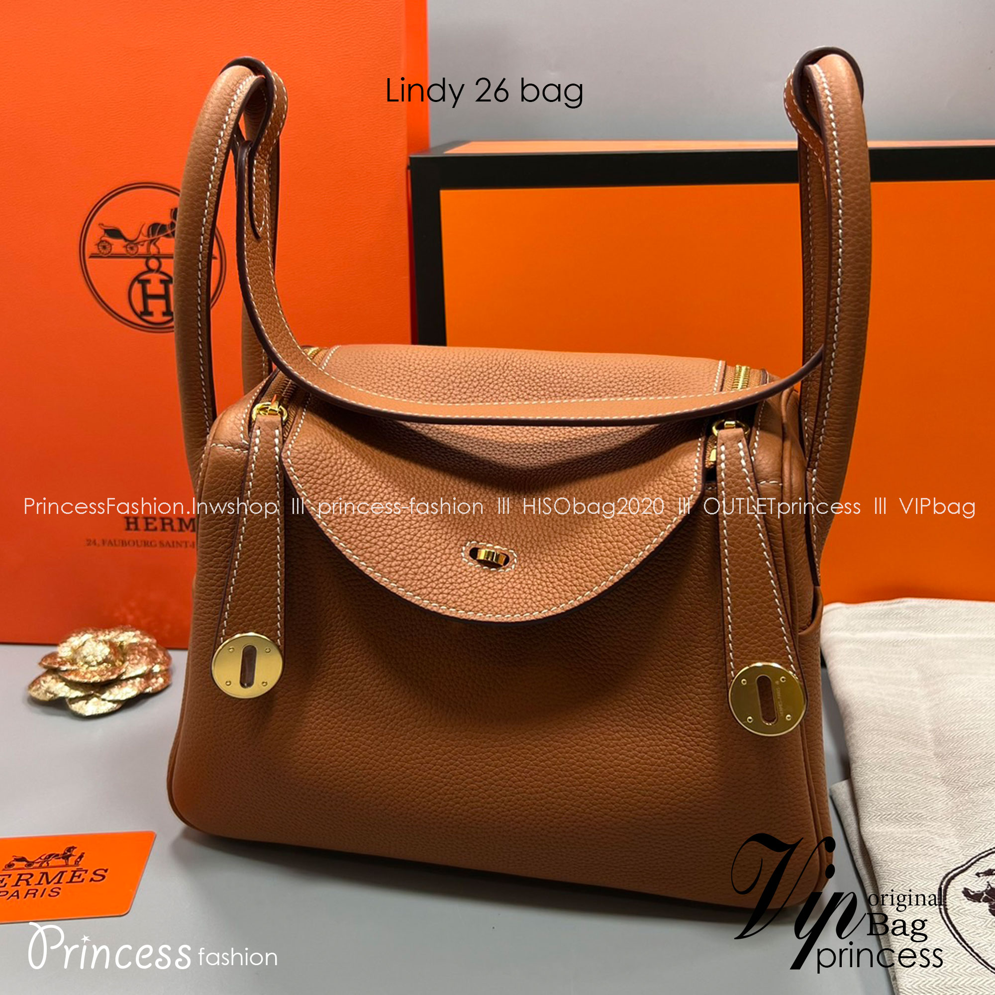 พร้อมส่ง 15 สี HERMES Lindy 26 bag กระเป๋าทรงโท้ทหนังสวยอย่างดี เอกลักษณ์ของความเรียบหรูไฮคลาสอย่างสมบูรณ์แบบ เกรดออริ สลับแท้ งานสวยตามรูป ใช้งานต่างประเทศได้