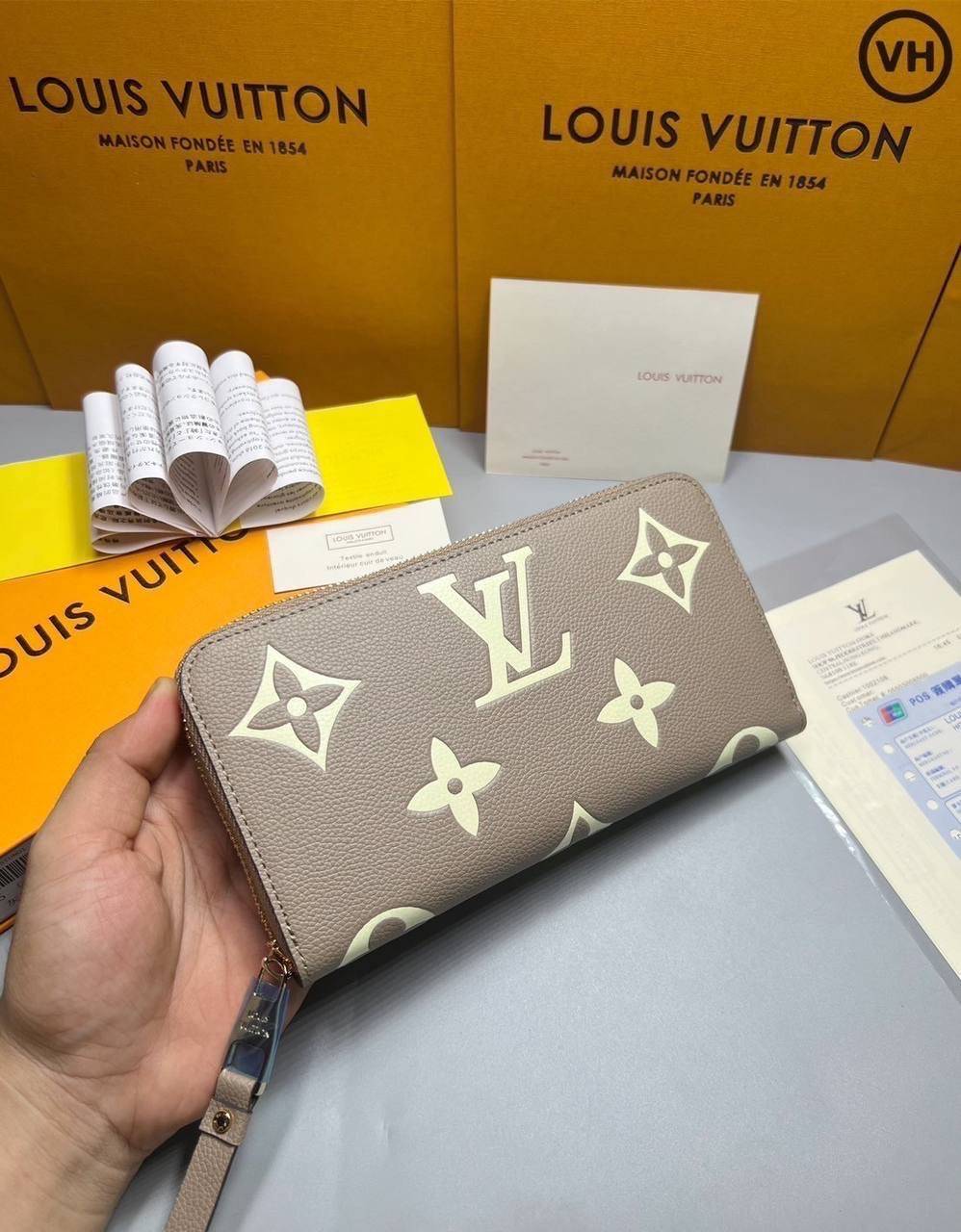 ORI หนังแท้ | LV Zippy wallet two-tone Monogram Empreinte leather / LV Long Wallet กระเป๋าสตางค์ใบยาวซิปรอบ กระเป๋าสตางค์ผู้หญิง