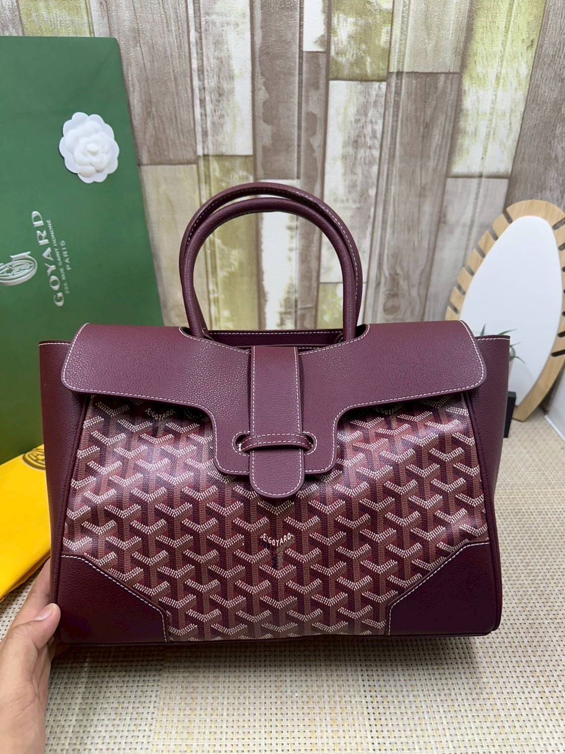 5 สี ORI หนังแท้ | Goyard Saigon Tote Bag กระเป๋าสะพายทรงโท้ท พร้อมหูจับใช้งานง่าย ภายในโล่งกว้าง หรูหราลงตัว