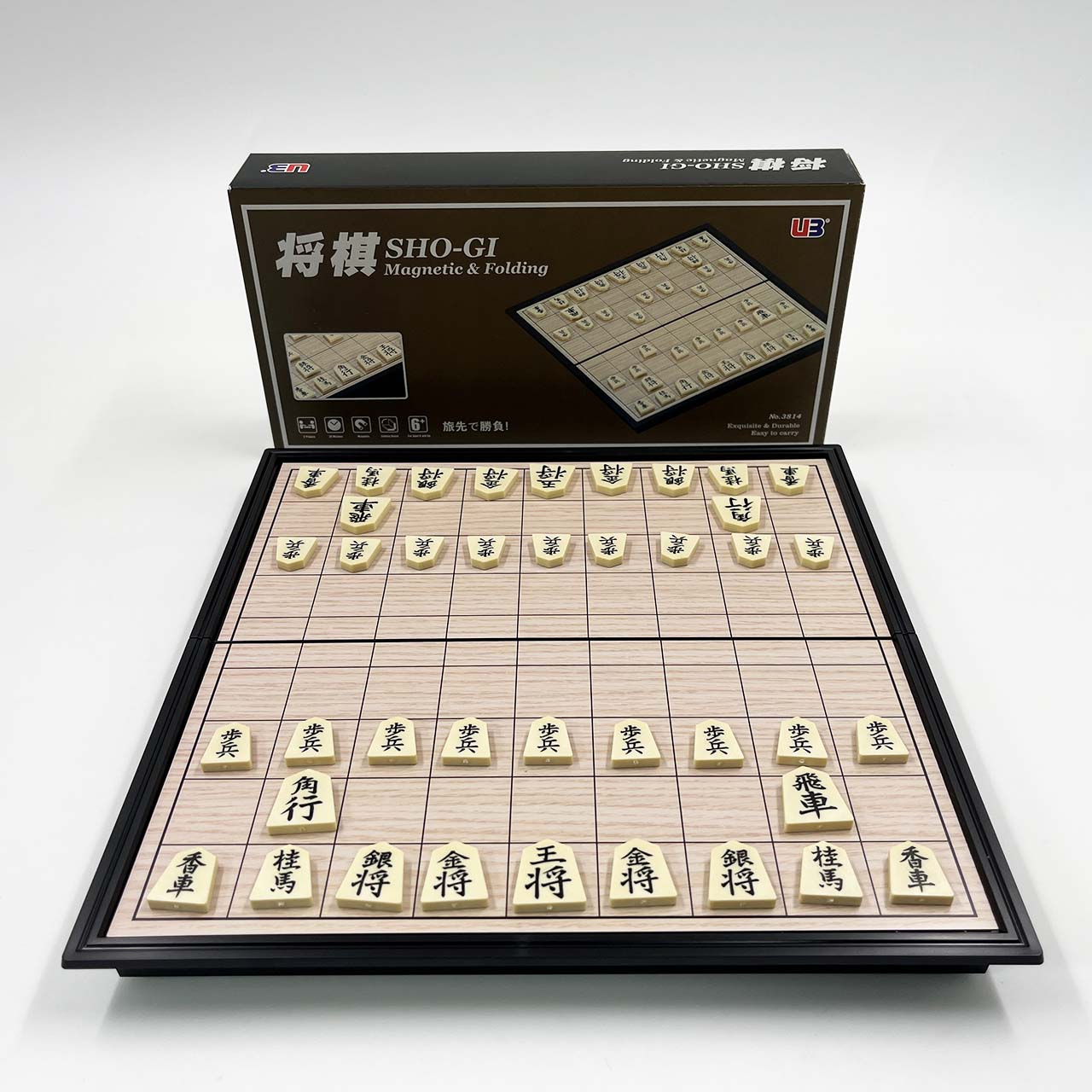 ชุดหมากรุกญี่ปุ่นโชกิกระดานแม่เหล็ก (Shogi) พับได้พร้อมตัวเล่น