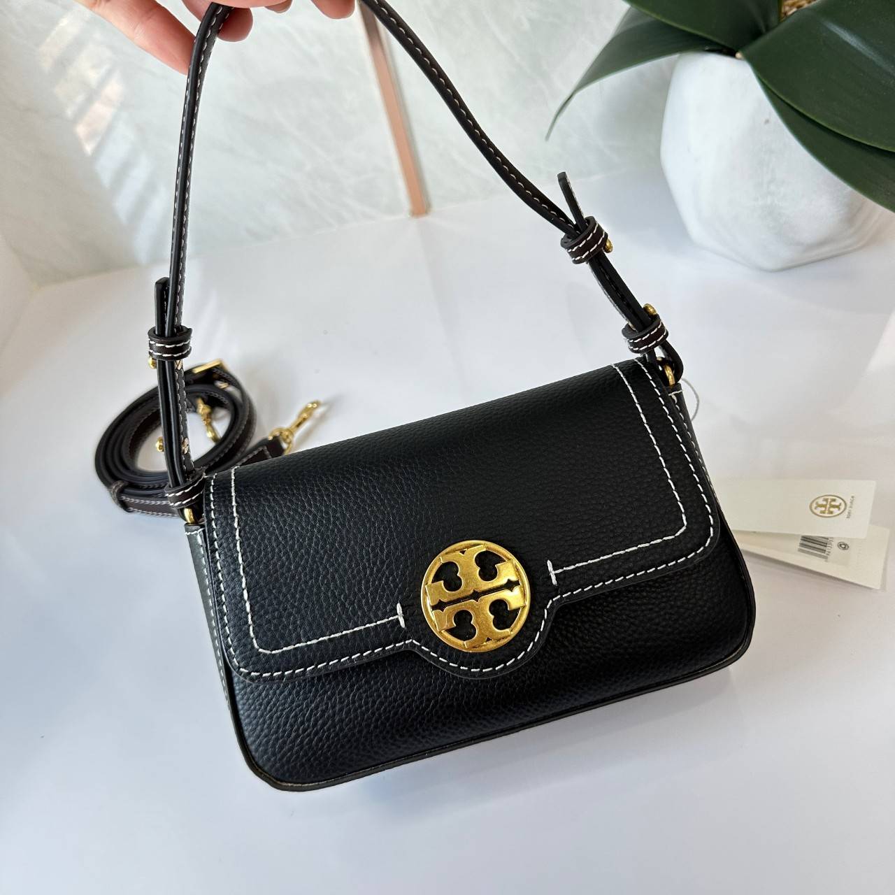MINI พร้อมส่ง 2 สี TORY BURCH FELIX MINI CROSSBODY BAG กระเป๋าสะพาย เกรดท็อปออริ เกรดดีสุด สลับแท้ 1:1