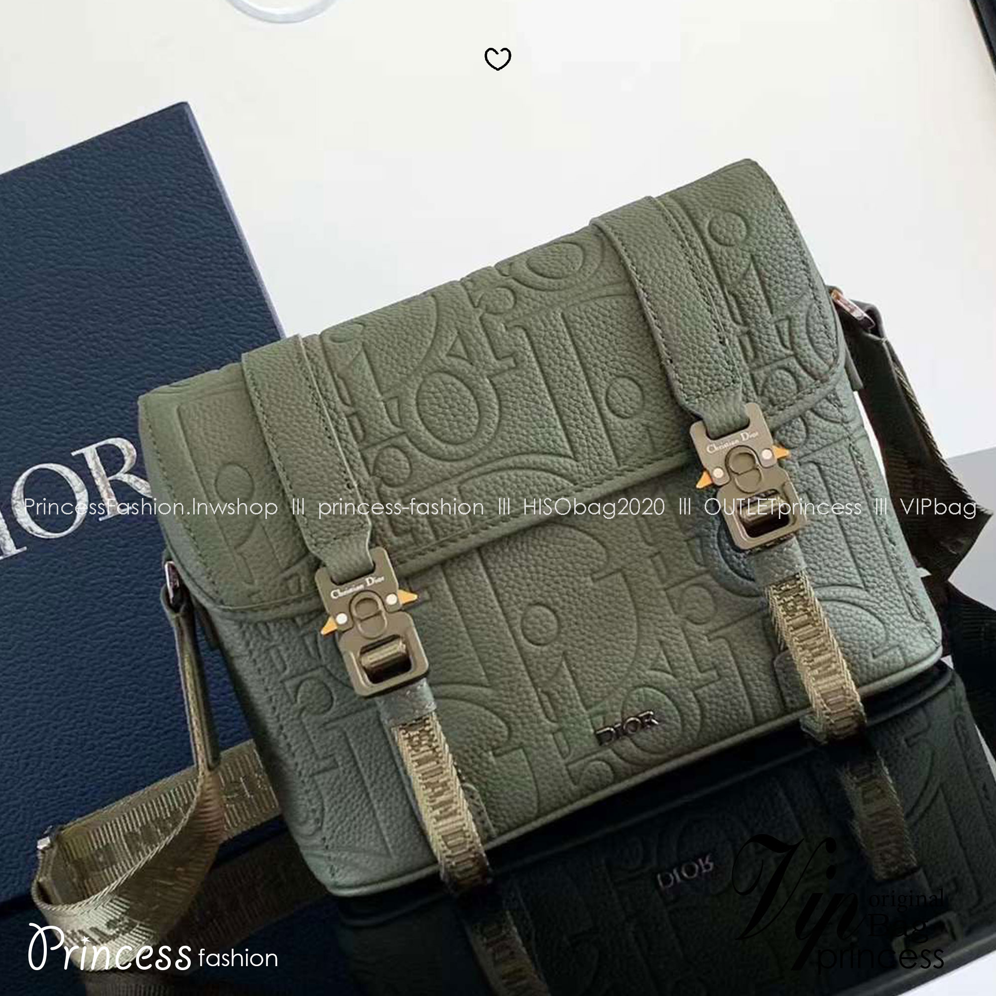 DIOR Hit the Road Messenger Bag with Flap Khaki Gravity Leather กระเป๋าสะพายทรงแมสเซ็นเจอร์ รูปทรงใหม่ทันสมัย สง่างามเหนือกาลเวลา เกรดออริ สลับแท้ 1:1