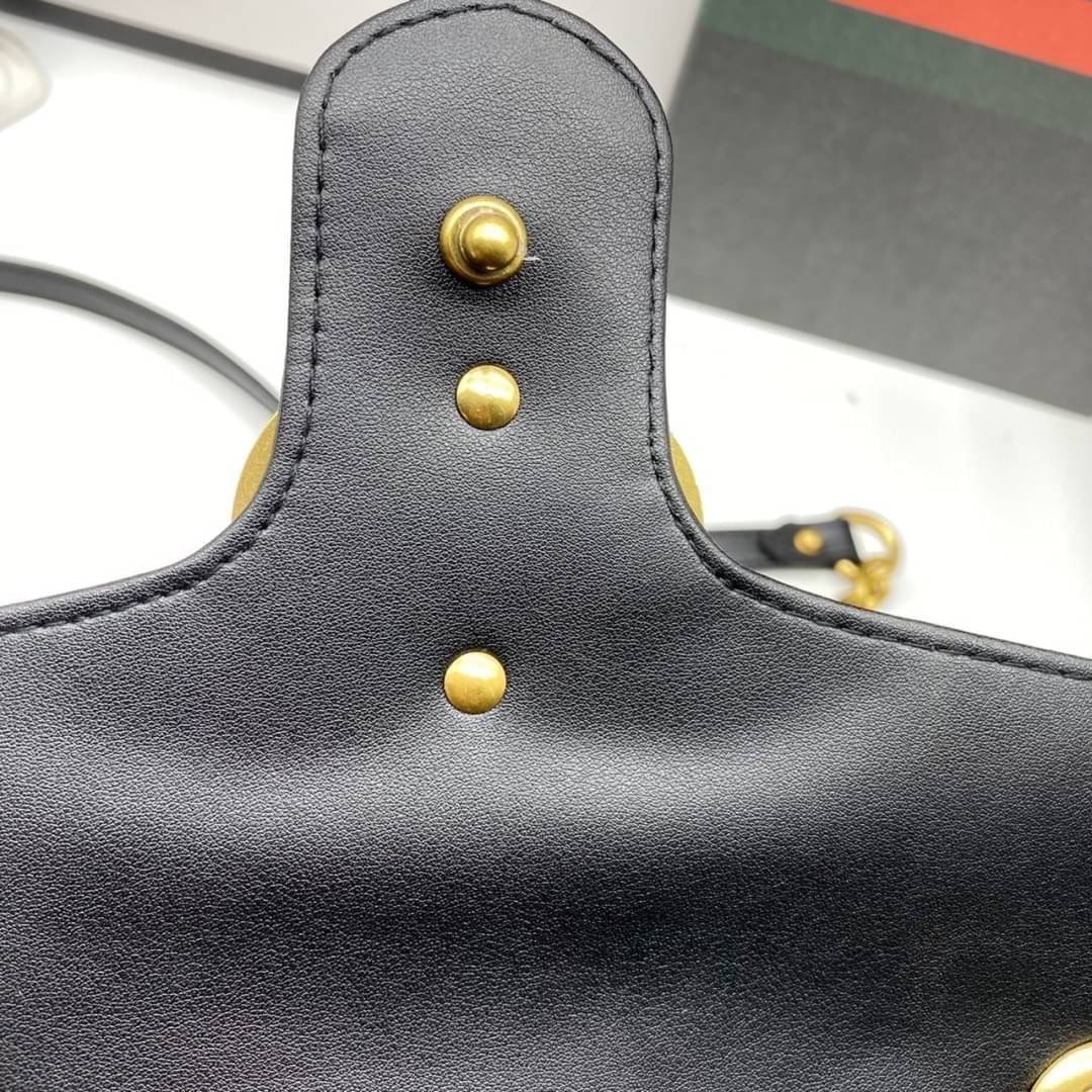 หนังแท้ GUCCI GG Marmont small matelassé shoulder bag 26cm ภาพสินค้าถ่ายจากงานขายจริง ใช้งานต่างประเทศได้ค่ะ