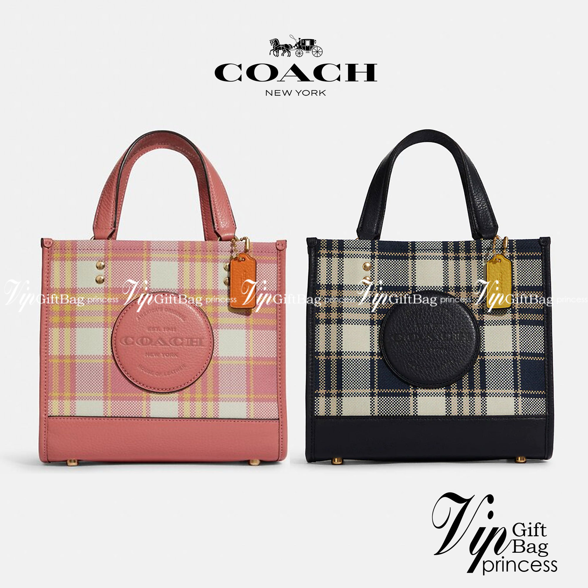 COACH C8198 DEMPSEY TOTE 22 WITH GARDEN PLAID PRINT AND COACH PATCH คอลใหม่สุดคิ้วท์ หวานๆใสๆ น่ารักชะมัด!! ดีไซน์ลายสก็อต เหมาะกับฟีลลิ่งปิคนิคเป็นที่สุด กระเป๋าทรงโท้ท ไซส์กำลังสวย ฟังก์ชั่นการใช้งานก็สะดวกที่สุด มีทั้งสายคล้องในตัว และสายครอสบอดี้ วัสด