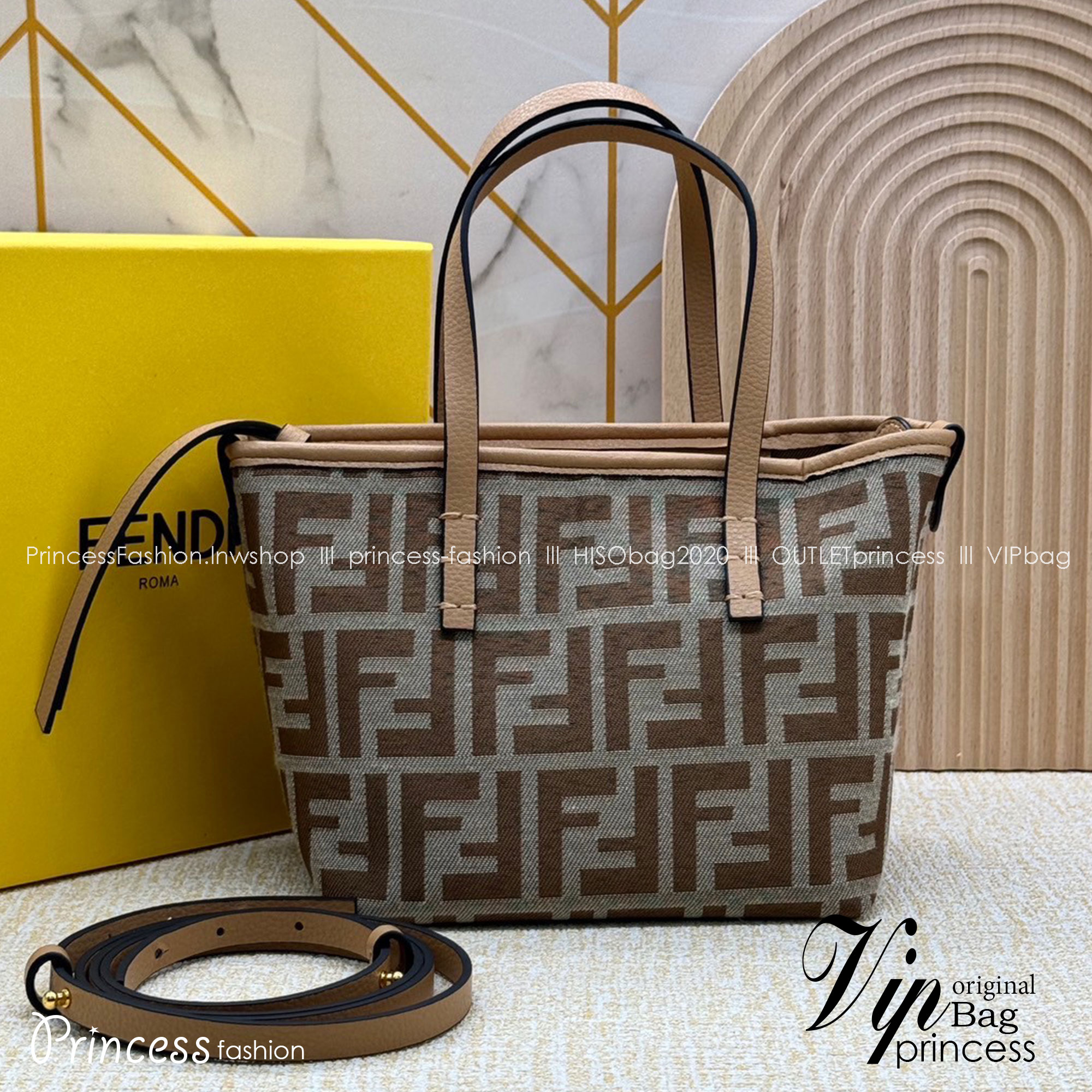 Fendi Roll Mini FF jacquard mini bag / YSL TOTE BAG MINI กระเป๋าสะพายทรงโท้ทไซส์มินิ เกรดออริ 1:1 ใช้งานต่างประเทศได้