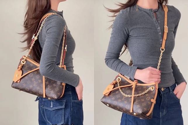 LV CARRYALL BB ใหม่ล่าสุด รุ่นลิมิเต็ดที่สาวๆตามหา จากเคาน์เตอร์ dutyfree ซึ่งเป็นดีไซน์ใหม่ 2025 กระเป๋าสะพายไหล่ทรงสวย ดีไซน์เรียบง่ายคลาสสิค หรู ดูผู้ดี รูปทรงใช้งานง่าย