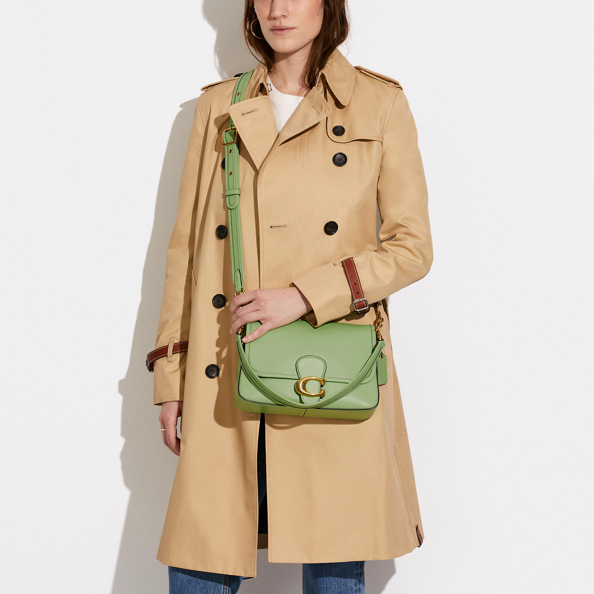 COACH SOFT TABBY SHOULDER BAG IN COLORBLOCK พร้อมส่งที่ไทย มาพร้อมสายสะพายยาว 2 เส้น เปลี่ยนใช้งานได้หลากหลายสไตล์ แค่สายก็คุ้มมากแล้วค่าาา