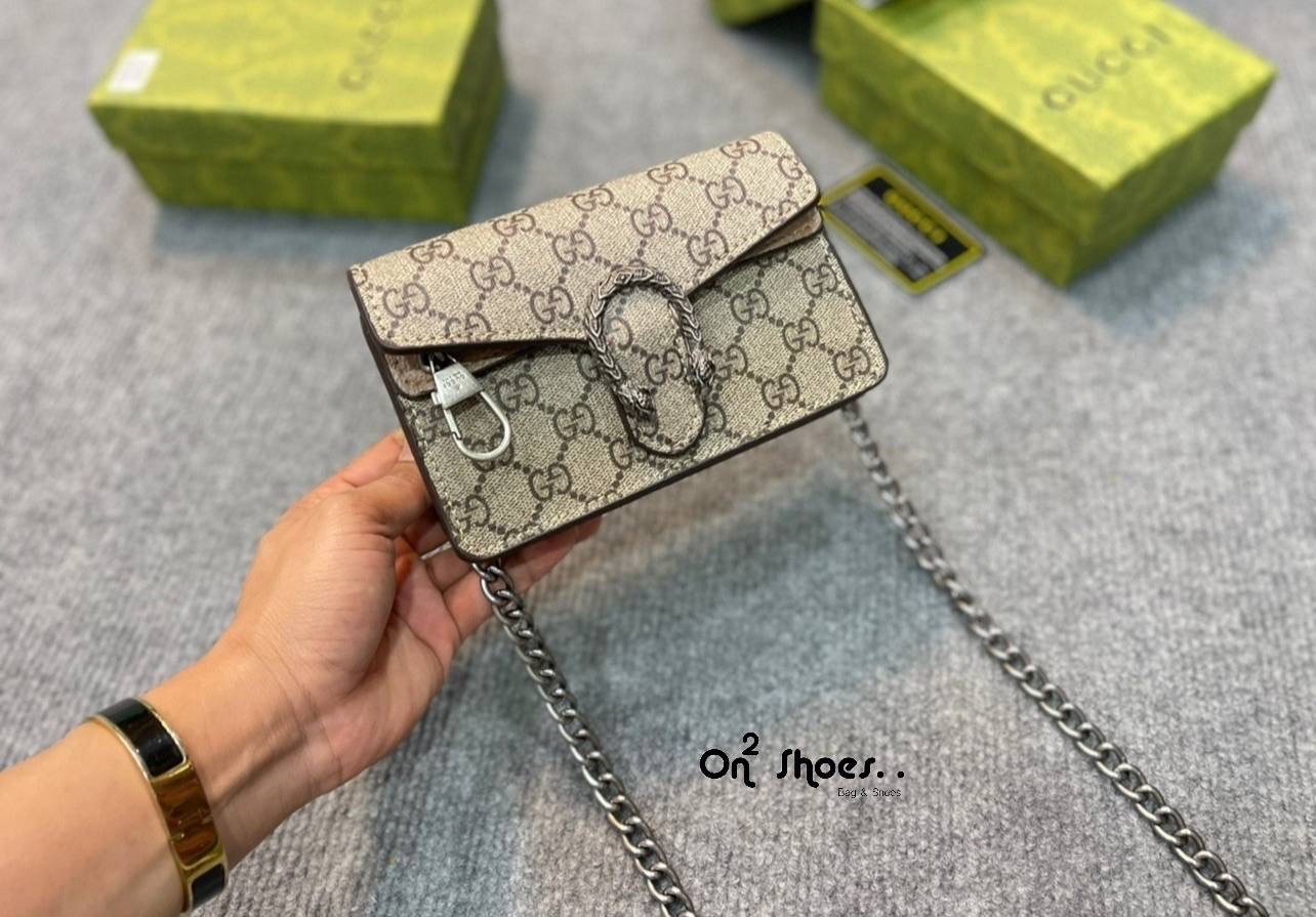 GUCCI Dionysus leather super mini bag / GG Dionysus Wallet พร้อมส่งที่ไทย งานสวยเลยค่า ขนาดกำลังน่ารัก อะไหล่สั่งผลิตเฉพาะรุ่น สะพายขึ้นไหล่คือสวยหรูเลยค่า