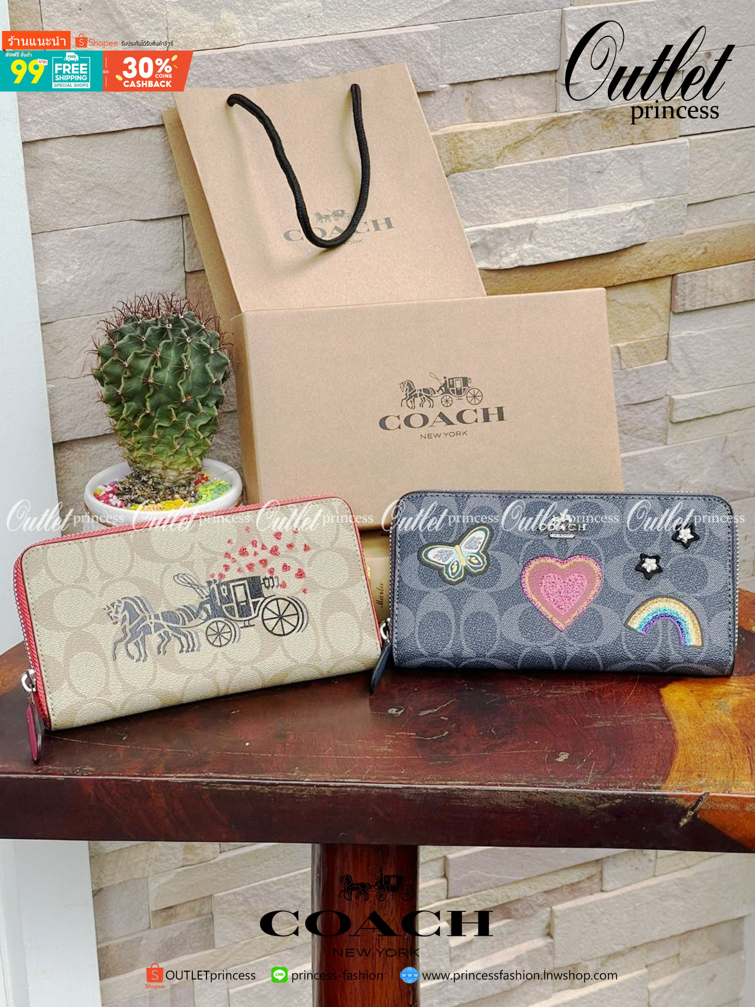 COACH ACCORDION ZIP WALLET IN SIGNATURE CANVAS กระเป๋าสตางค์ใบยาวนี้ที่เหมาะกับการใช้งานทุกรูปแบบ นอกจากเพิ่มความมั่นใจแล้ว ยังทำให้ชีวิตของเราง่ายขึ้นอีกด้วย โดยการเปิดปิดแบบซิปรอบ สามารถใส่ธนบัตร เหรียญ บัตรต่างๆได้หลายใบเลยทีเดียว ขนาดของกระเป๋าสามารถถ