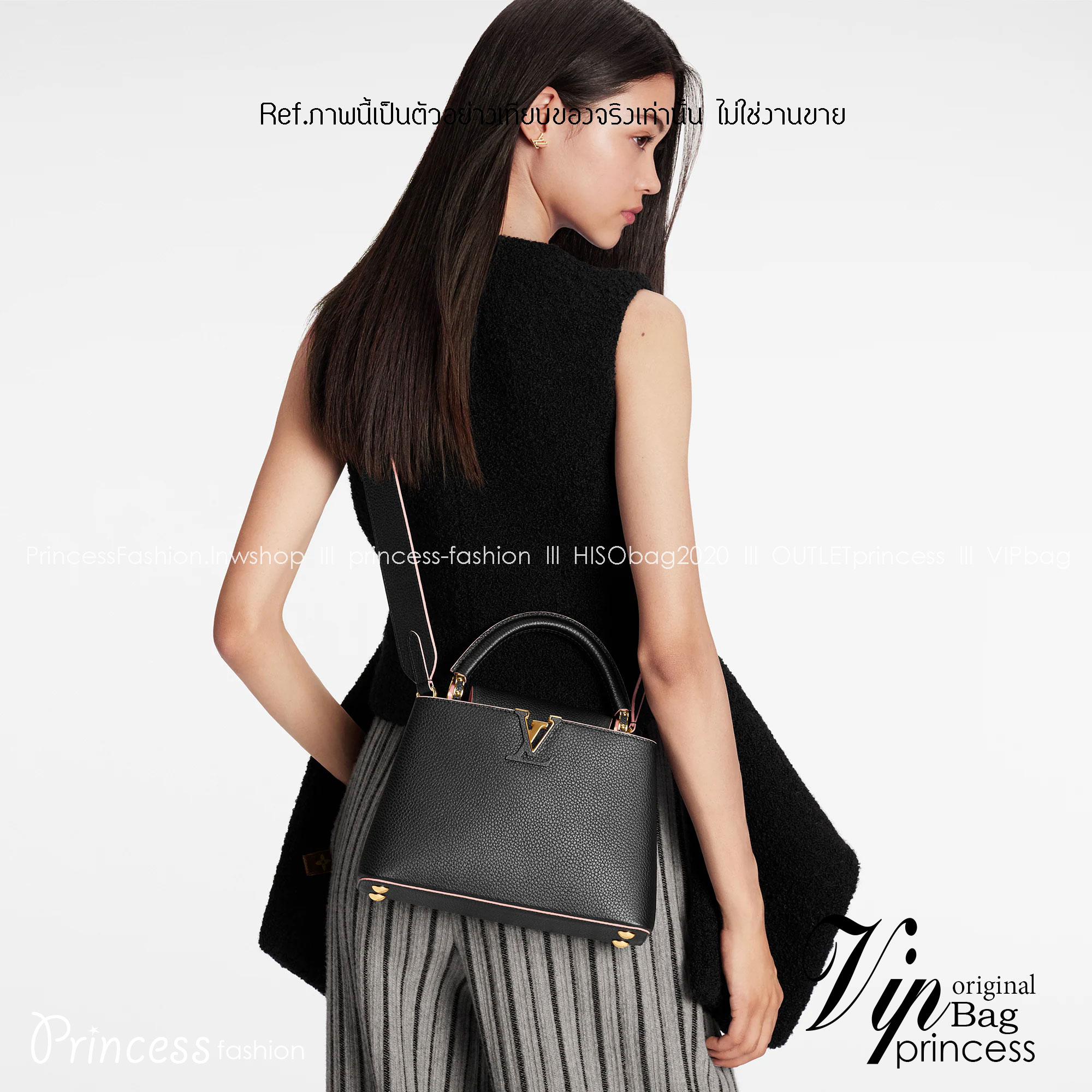 LV Capucines BB top handle / LV BAG พร้อมส่ง 6 สี ที่สุดของความสวยในราคาเบาๆ กระเป๋าถือสุดหรู ดีไซน์ทรงคลาสสิค พร้อมสายโซ่อะไหล่ทองหรูหรา