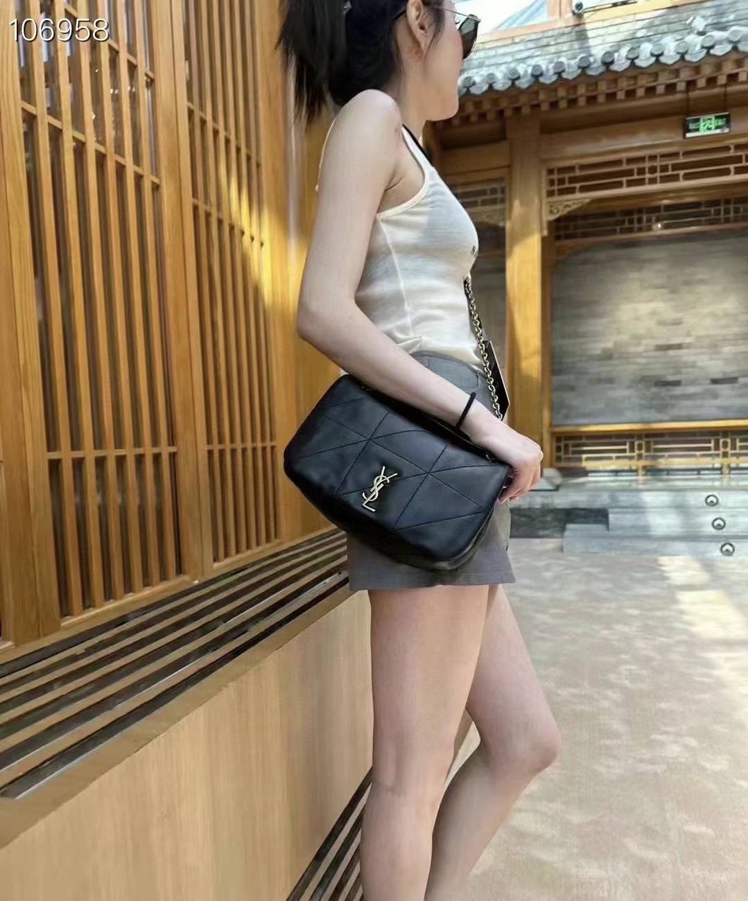 YSL SMALL JAMIE LEATER BAG 25cm กระเป๋าสะพาย เกรดหนังสวยเต็มใบ เกรดออริ 1:1 ใช้งานต่างประเทศได้