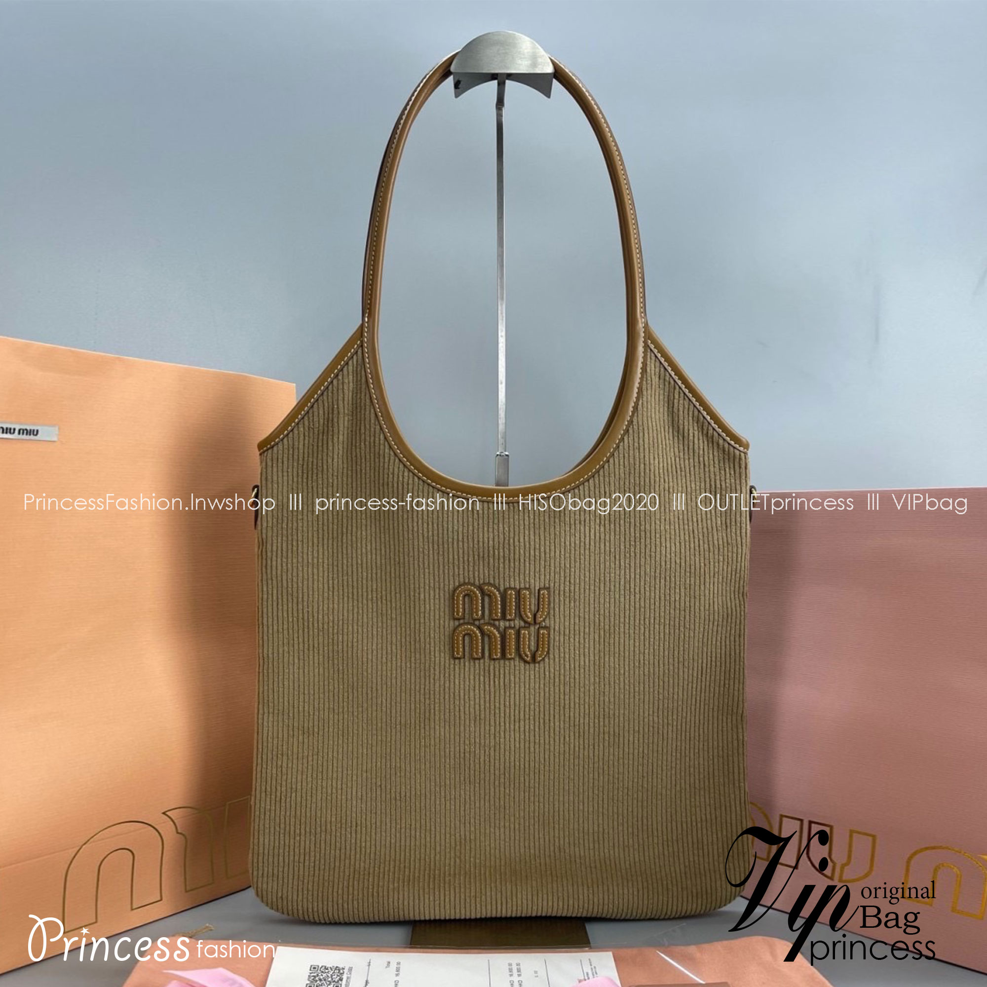 MIU MIU IVY canvas bag / MIU MIU Tote Bag กระเป๋าถือสะพาย เกรดออริ ท็อป vip 1:1 เกรดงานปราณีตละเอียด แคนวาสแท้อย่างดี เกรดดีสุด ใช้งานต่างประเทศได้