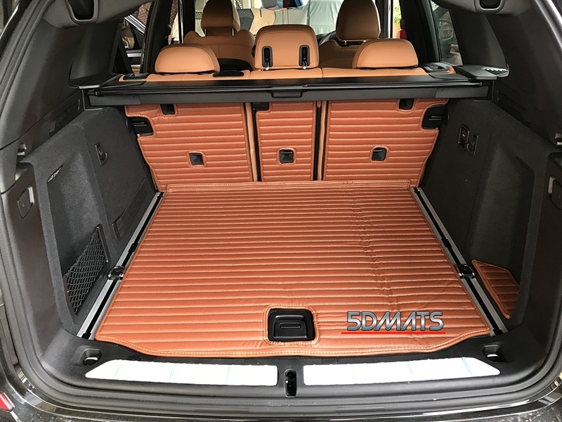 พรมปูพื้นรถยนต์5D BMW X1 F48 (2016-2020) สีน้ำตาล เต็มคัน รวมแผ่นท้าย ปิดเบาะ 6ชิ้น
