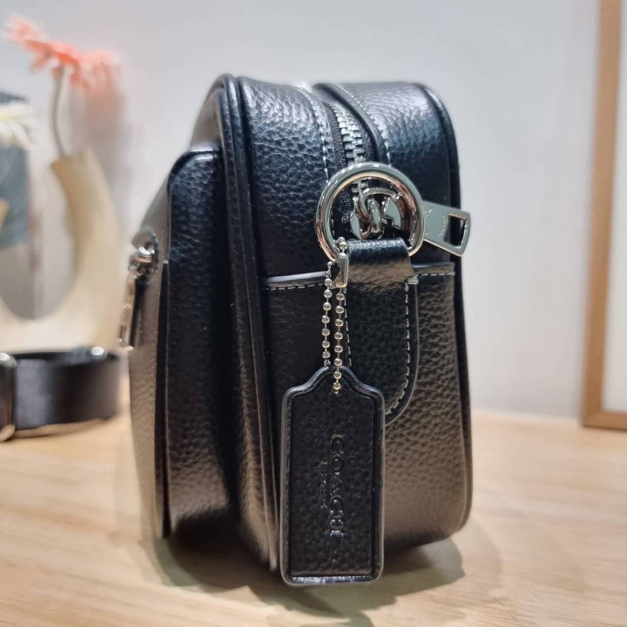 COACH ELIAS CROSSBODY IN SIGNATURE CANVAS BAG CJ509 CJ510 กระเป๋าครอสบอดี้ทรงคลาสสิค ดีไซน์รูปแบบใหม่ ใช้งานง่ายและสะดวก