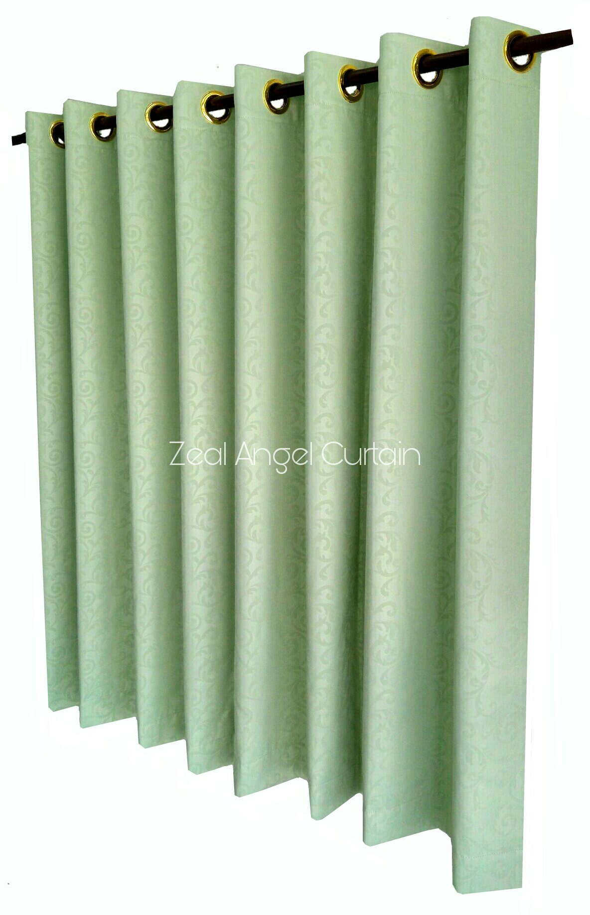 ผ้าม่านก.270*ส.255ซม./ผืน รุ่นวีว่า(Viva) สีเขียว no.17-5