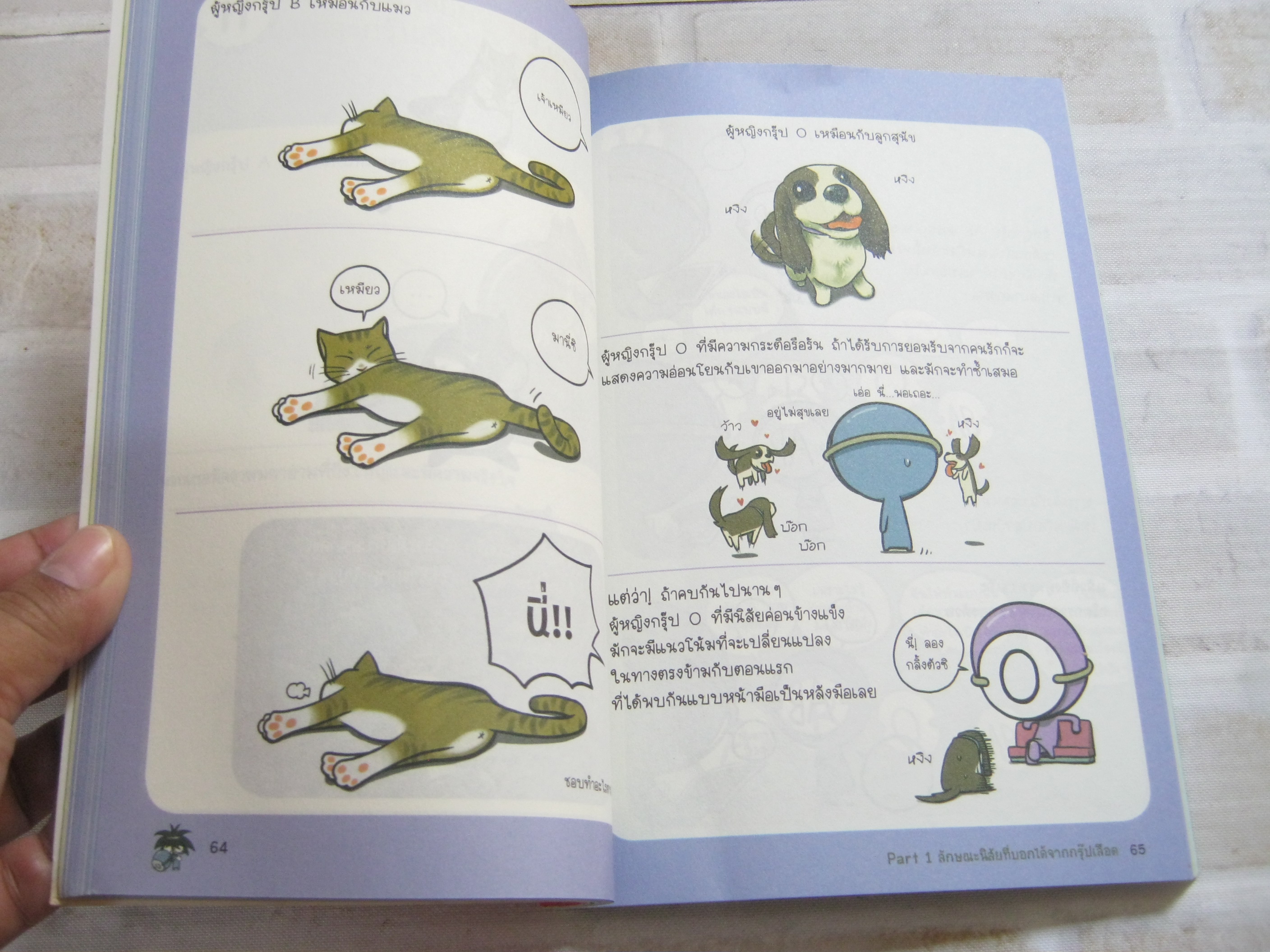 กรุ๊ปเลือดบอกนิสัย ฮาได้ใจฉบับการ์ตูน Park Dong Seon เรื่องและภาพ นิรชา มีวรรณภาค แปล