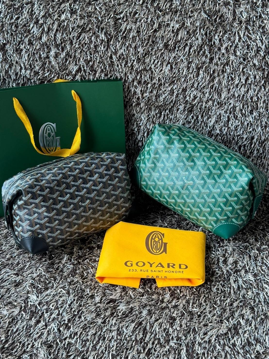 Goyard Bowling 25 Toiletry Bag กระเป๋าทรงพอชใช้งานง่ายกะทัดรัด รุ่นขายดี ใช้ได้ทั้งชายหญิง