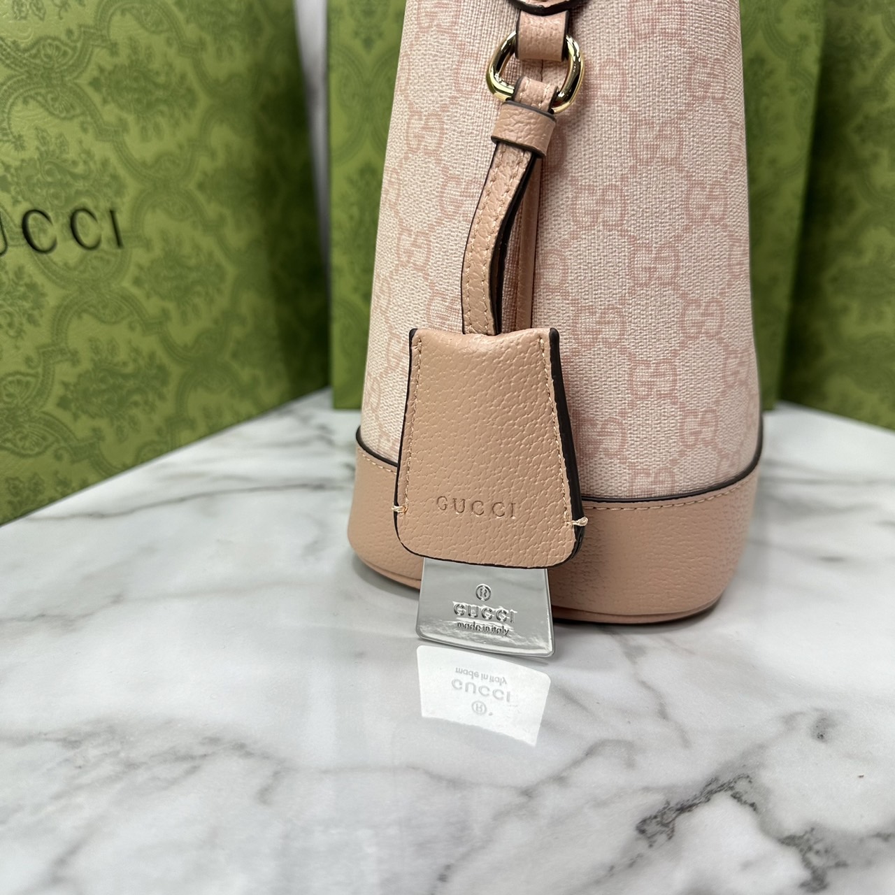 GUCCI OPHIDIA GG SMALL SHOULDER BAG Dusty Pink / Dusty Blue GG Supreme canvas กระเป๋าสะพายไหล่ สีใหม่พาสเทลสวยหวาน อะไหล่ทองหรูหรา