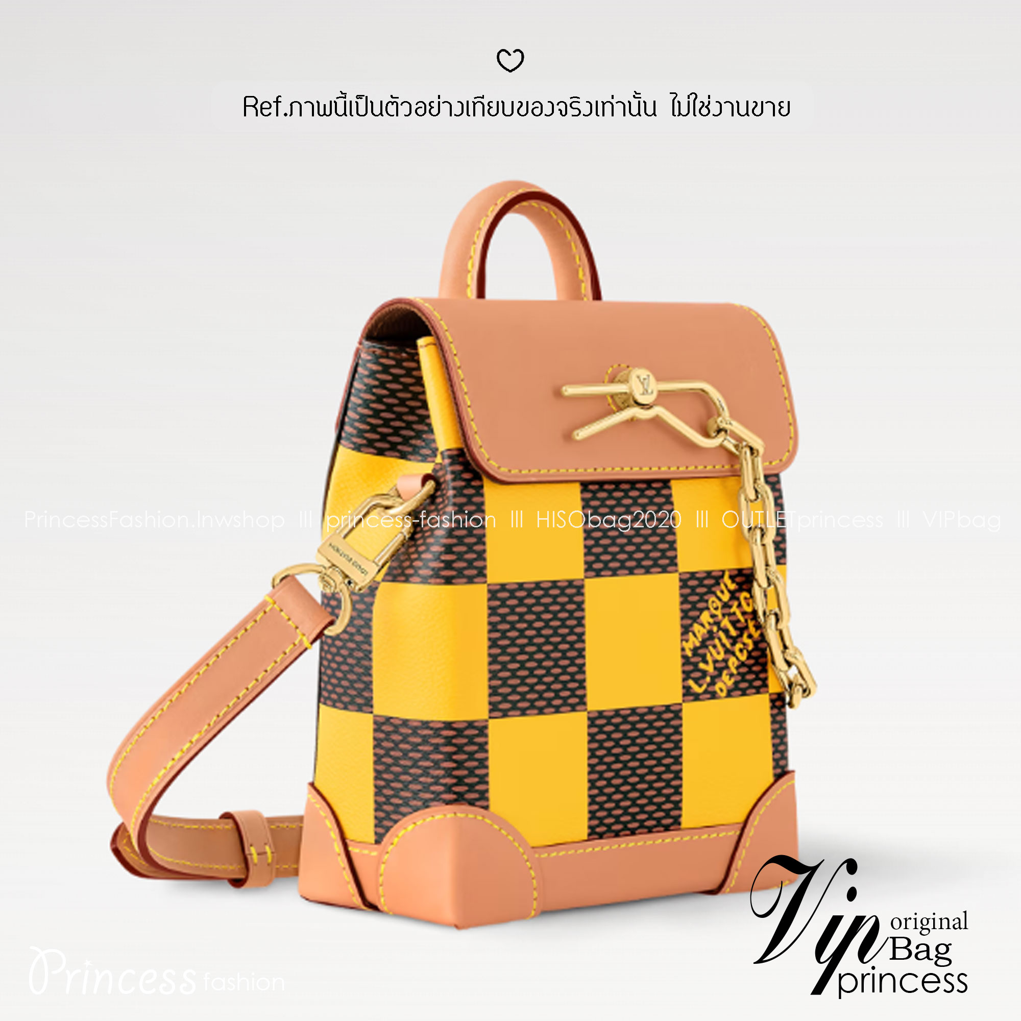 LV Nano Steamer Bag Monogram Craggy กระเป๋าสะพายดีไซส์วินเทจลายใหม่ สวยงามหรูหรา โดดเด่นสะดุดตาเป็นเอกลักษณ์ เกรดออริ