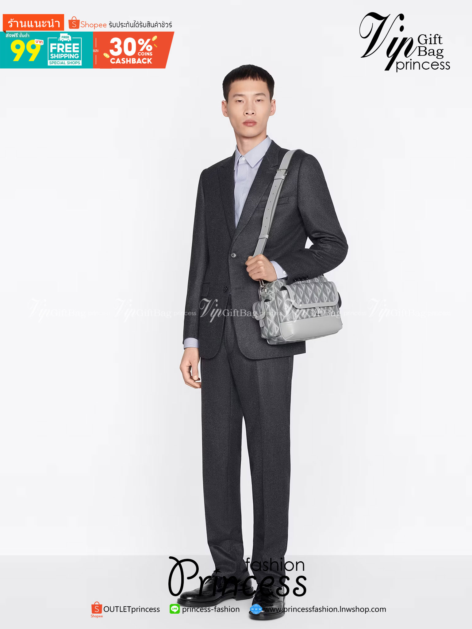 DIOR HIT THE ROAD MESSENGER BAG CD Diamond Canvas and Smooth Calfskin เกรดเทพออริจินอล หนังแท้ งานดีสุด ภาพถ่ายจากงานขายจริง ใช้งานต่างประเทศได้