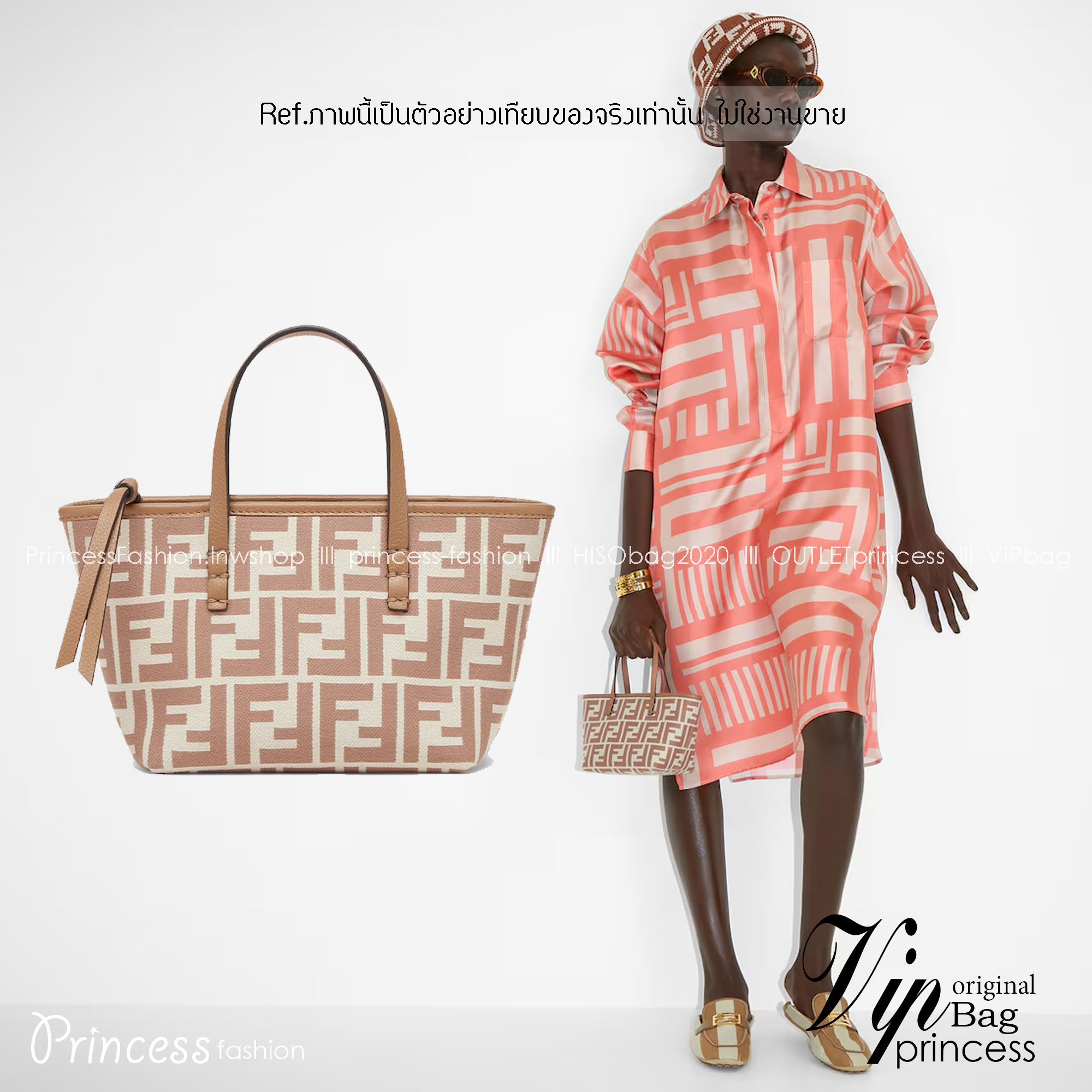 Fendi Roll Mini FF jacquard mini bag / YSL TOTE BAG MINI กระเป๋าสะพายทรงโท้ทไซส์มินิ เกรดออริ 1:1 ใช้งานต่างประเทศได้