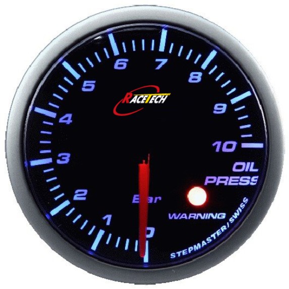 เกจวัดแรงดันน้ำมันเครื่อง หน้ามืด 60 mm