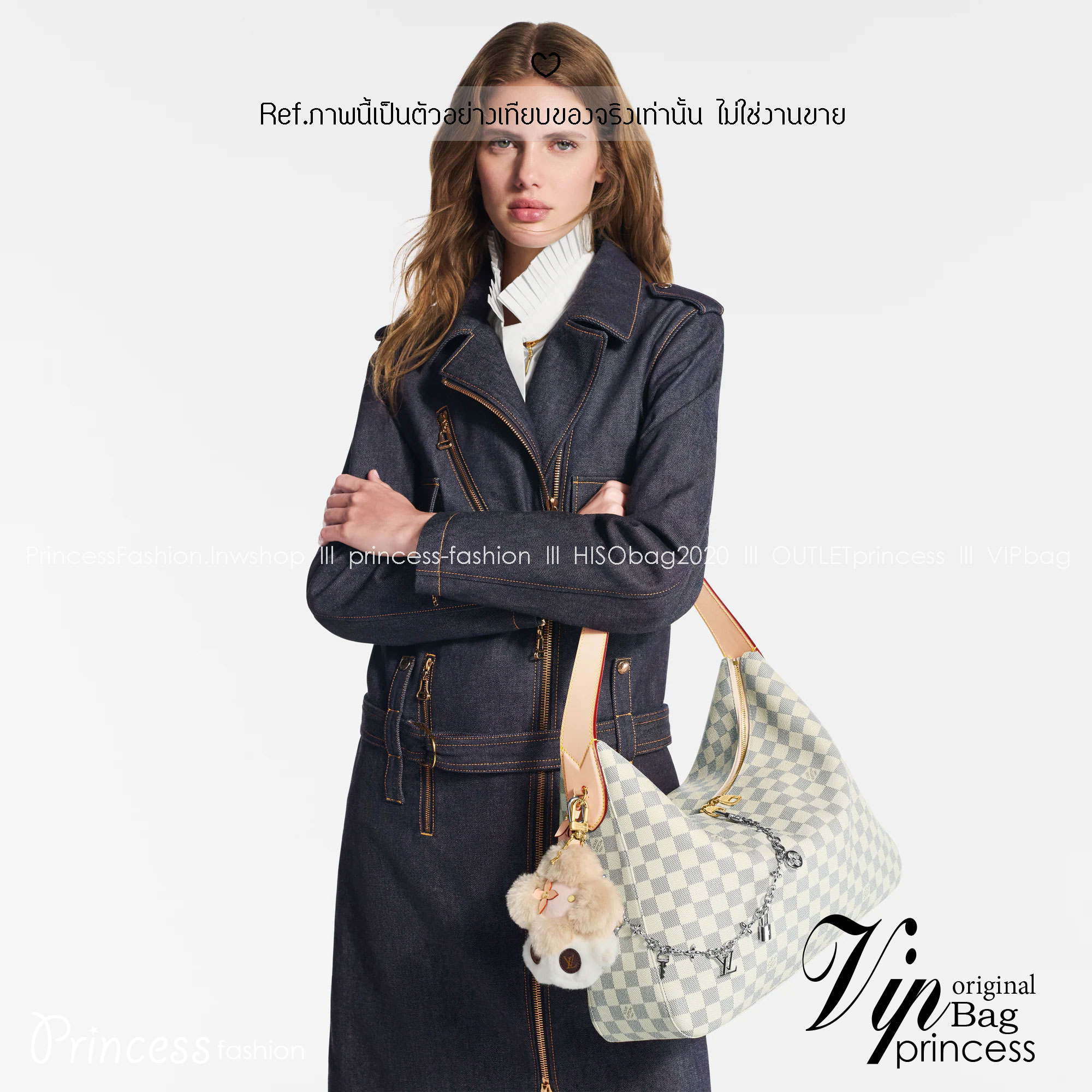 ORI หนังแท้ | LV Slouchy MM Damier Azur MM ใหม่ล่าสุด กระเป๋าโฮโบทรงสวยใบใหญ่จุใจที่ใครๆก็ต้องมี ด้วยรูปทรงคลาสสิคและใช้งานง่าย สะพายสะดวกด้วยหูสะพายในตัว สวยดูลัคชู