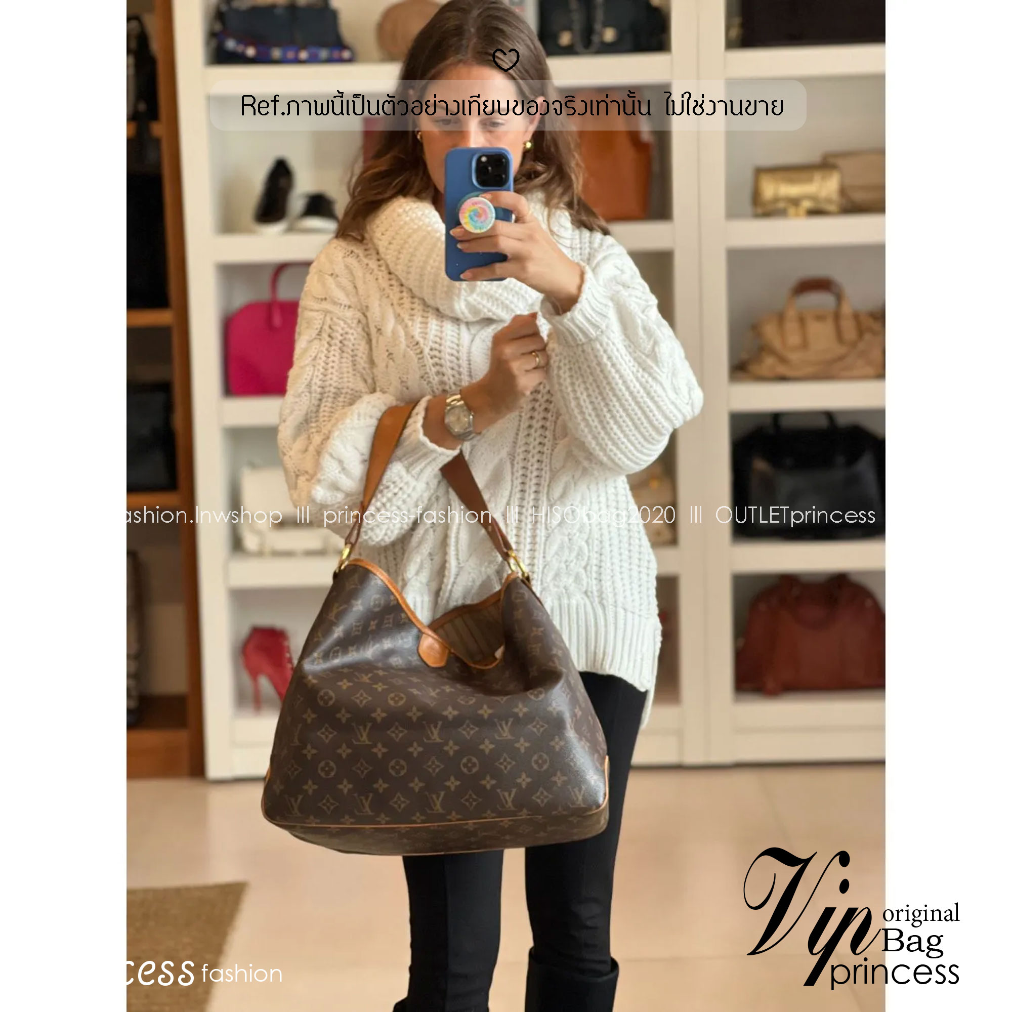 LV Delight Tote Bag กระเป๋าทรงโท้ทใบใหญ่ ขนาดจุได้แบบล้นๆ มาพร้อมใบเล็กเข้าเซ็ทพิเศษที่สุด!! สมใจใครที่มองหากระเป๋าใบโปรด