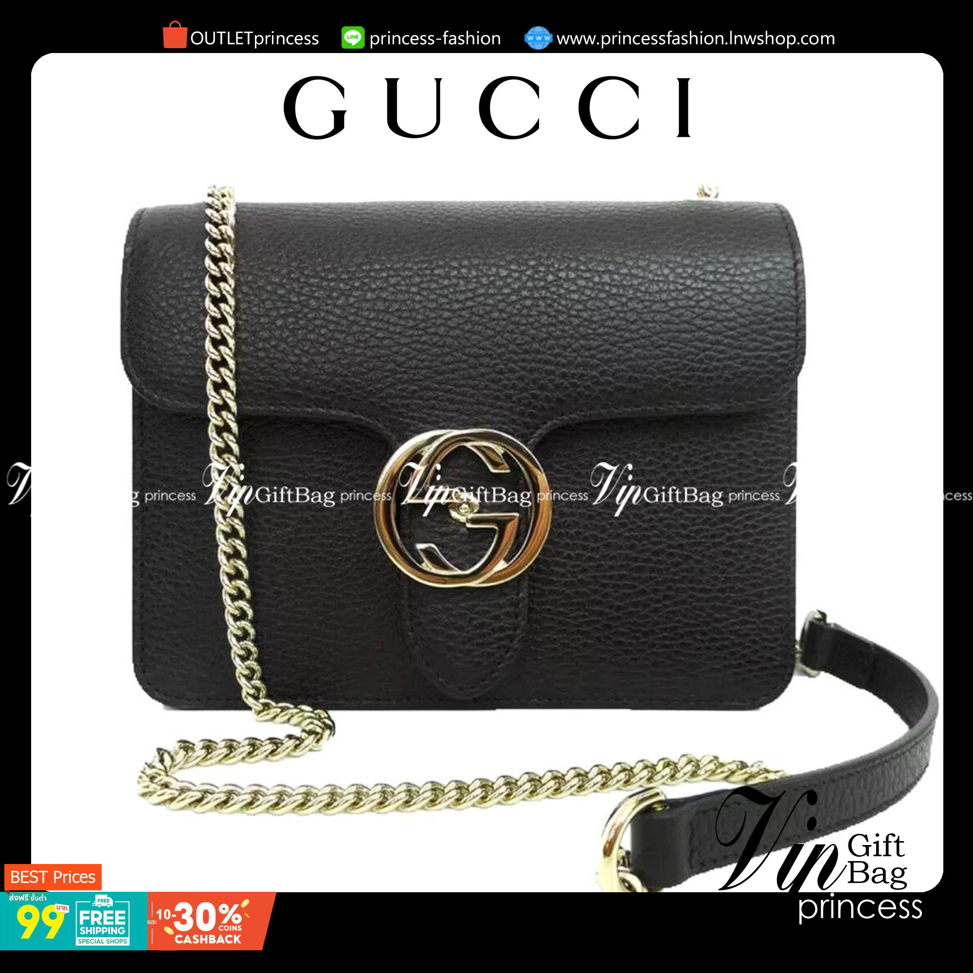 VIP GIFT 】หนังแท้ GUCCI Interlocking G Shoulder Bag กระเป๋าสะพายไหล่/ข้าง ดีไซน์ได้อย่างมีสไตล์ ดูมีสเน่ห์ด้วยโทนสีดำสุดคลาสสิก ใบนี้แมทช์ได้กับทุกลุค เท่ๆ casual หรูหรา มีช่องแบ่งสัดส่วนสวยงาม สาวๆขี้เบื่อขอแนะนำใบนี้เลยจ้า ลูกเล่นเยอะมาก เปลี่ยนสไตล์ได้