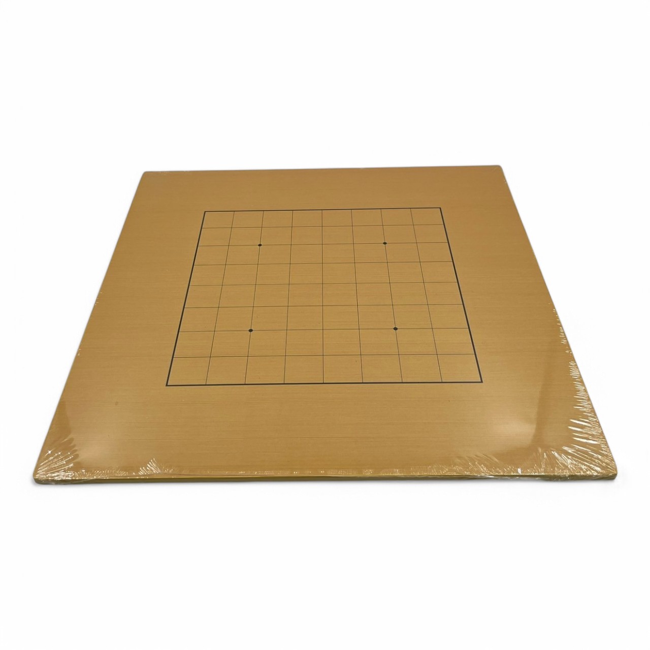 ชุดกระดานหมากล้อมไม้บาง0.5cm 9และ13าส้น.พร้อมเม็ดหมากเมลามีนนูนสองด้านฝั่งละ90เม็ดพร้อมโถลายจักรสาน