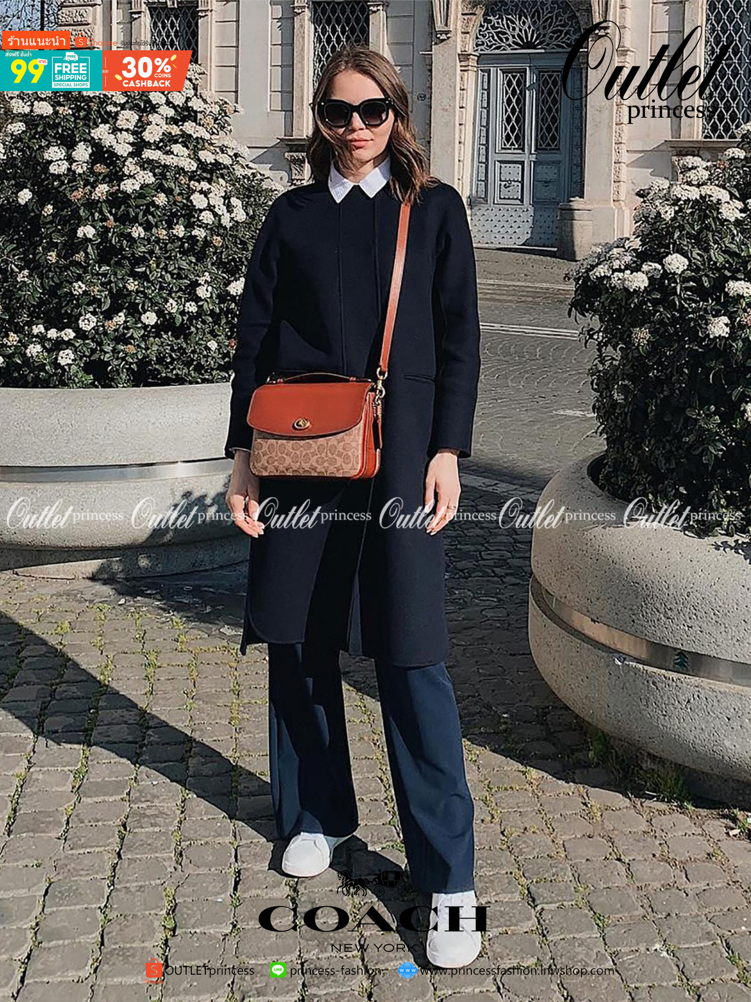 COACH 89089 CASSIE CROSSBODY 19 IN SIGNATURE CANVAS คัมแบ็คแล้วจ้า!! เรียบหรู ดูดี ต้องไอเท็มนี้เลย!! กระเป๋าสะพายข้าง สุดพิเศษ!! มีสายมาให้ถึง 3 แบบ!! สลับใช้แมทช์ตามสไตล์ได้เลย วัสดุหนังแคนวาสสลับหนังแท้ บอกเลยว่าสวยทุกสีนะคอลนี้ เปิด-ปิดด้วยตัวบิดล็อค 