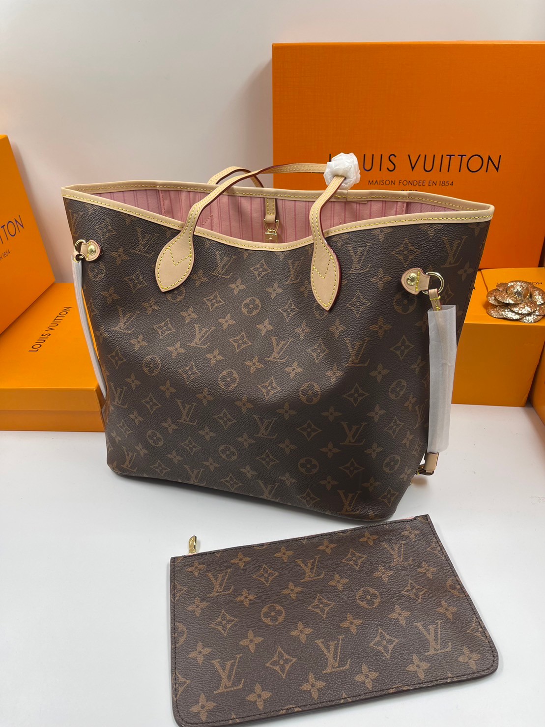 LV Neverfull GM Monogram 36cm / LV Shopping Bag พร้อมส่ง 4 สี **สินค้าเกรดออริจินอล 1:1 สลับแท้ ใช้งานต่างประเทศได้