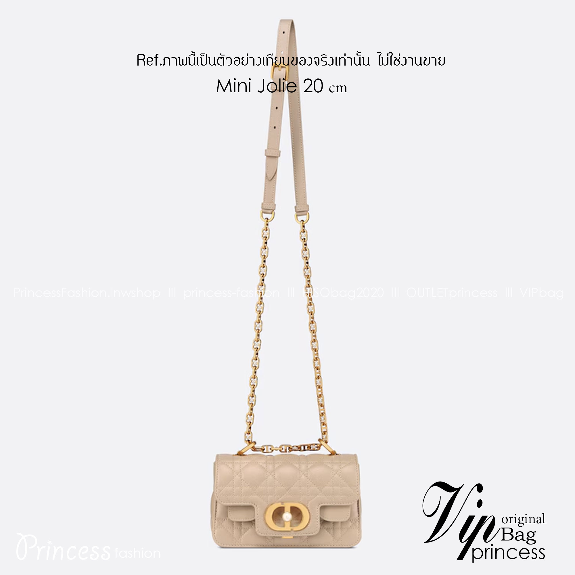 พร้อมส่ง 6 สี Mini Dior Jolie Top Handle Bag 20cm กระเป๋าสะพาย เกรดออริ สลับแท้ 1:1 ใช้ต่างประเทศได้