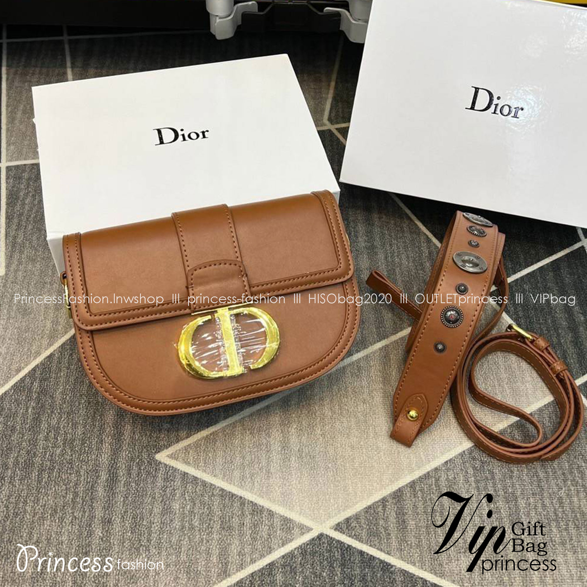 DIOR MONTAIGNE BAG 8" ย้อนยุคความหรูหรา ด้วยกระเป๋าสะพายทรง half moon เพิ่มลูกเล่นให้กับไอเท็มนี้ สะดวกใช้