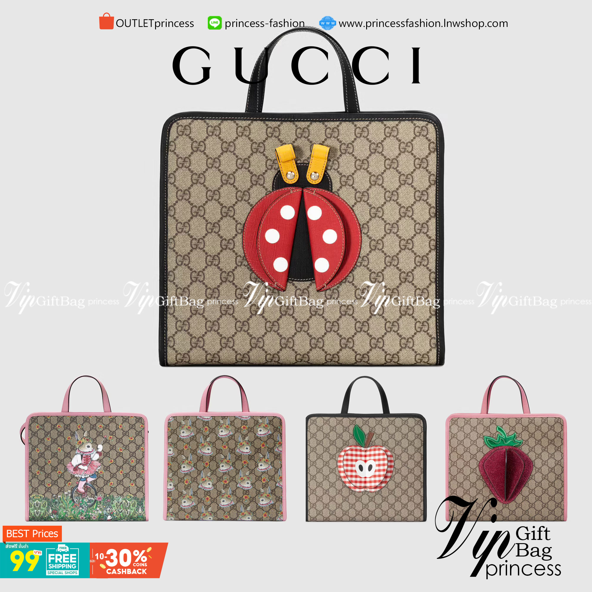 Ori GUCCI Children's tote bag GG kids ที่สุดของความน่ารัก ลิมิเต็ดแบบไม่มีเอาท์ สาวๆสายหวานไม่ควรพลาดด้วยประการทั้งปวงเลยค่าา หนังแท้เกรดดีที่สุด พิมพ์ลายแบรนด์รอบใบเทคเจอร์สวยอยู่ทรง ภายในมีโลโก้กว้างและจุสุดๆใส่สัมภาระได้เยอะ ภาพถ่ายจ