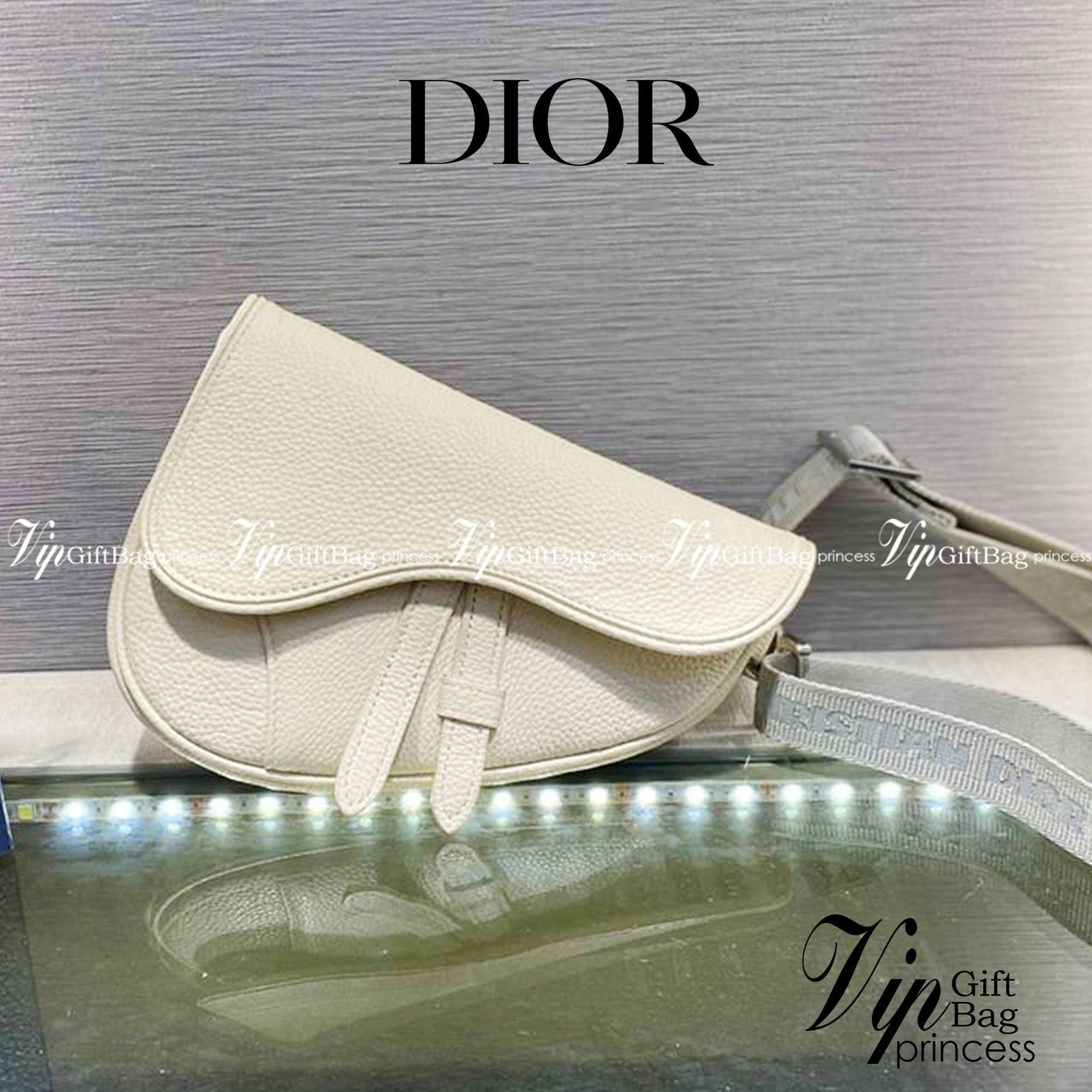หนังแท้ DIOR GRAINED CAFLSKIN MINI SADDLE BAG พร้อมส่งที่ไทย งานหนังแท้ออริจินอล ภาพสินค้าถ่ายจากงานขายจริง ใช้งานต่างประเทศได้