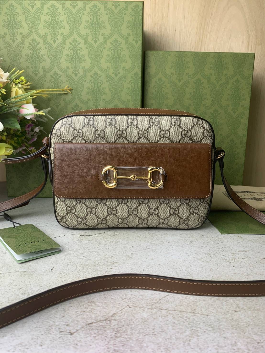 หนังแท้ GUCCI Horsebit 1955 small shoulder bag พร้อมส่งที่ไทย หนังเกรดเทพดีสุด ภาพสินค้าถ่ายจากงานขายจริงค่ะ