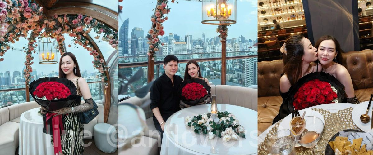 ช่อกุหลาบช่อใหญ่50ดอก