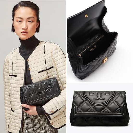 ของแท้ 💯% Tory burch Fleming Soft Small Convetible Shoulder bag กระเป๋าเฟลมมิ่ง (Fleming) สุดคลาสสิค ทำจากหนังนุ่มกับเทคนิคการเย็บแบบควิลท์ เพิ่มความเป็นเอกลักษณ์ด้วยโลโก้ลายดับเบิ้ล