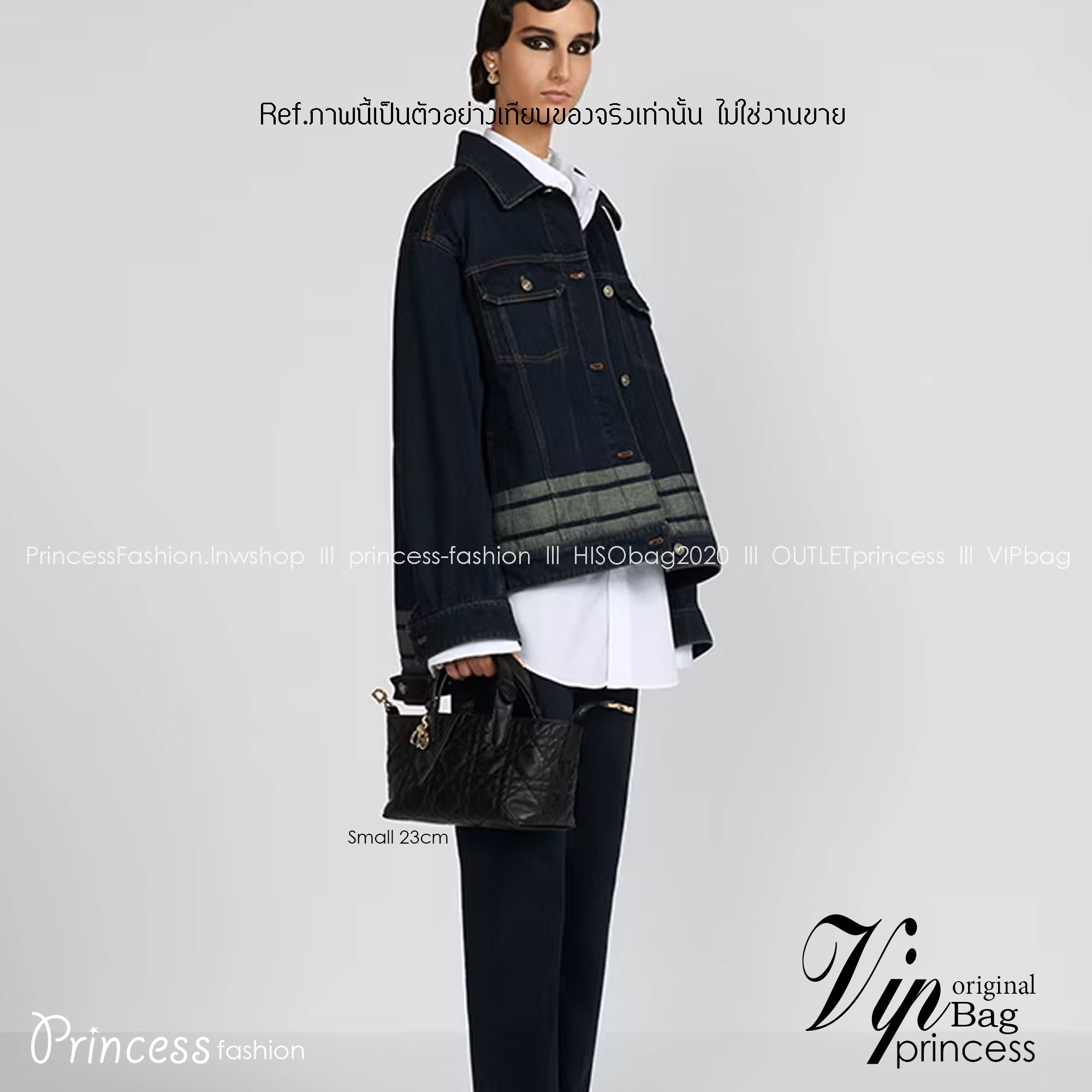 Small 23cm DIOR TOUJOURS BAG Macrocannage Calfskin / DIOR Tote Bag ออริ 1:1 พร้อมส่ง 3 สี กระเป๋าสะพายทรงโท้ท จุของได้เต็มที่ รูปทรงคลาสสิค หนังสวย หรูหราเกินราคา