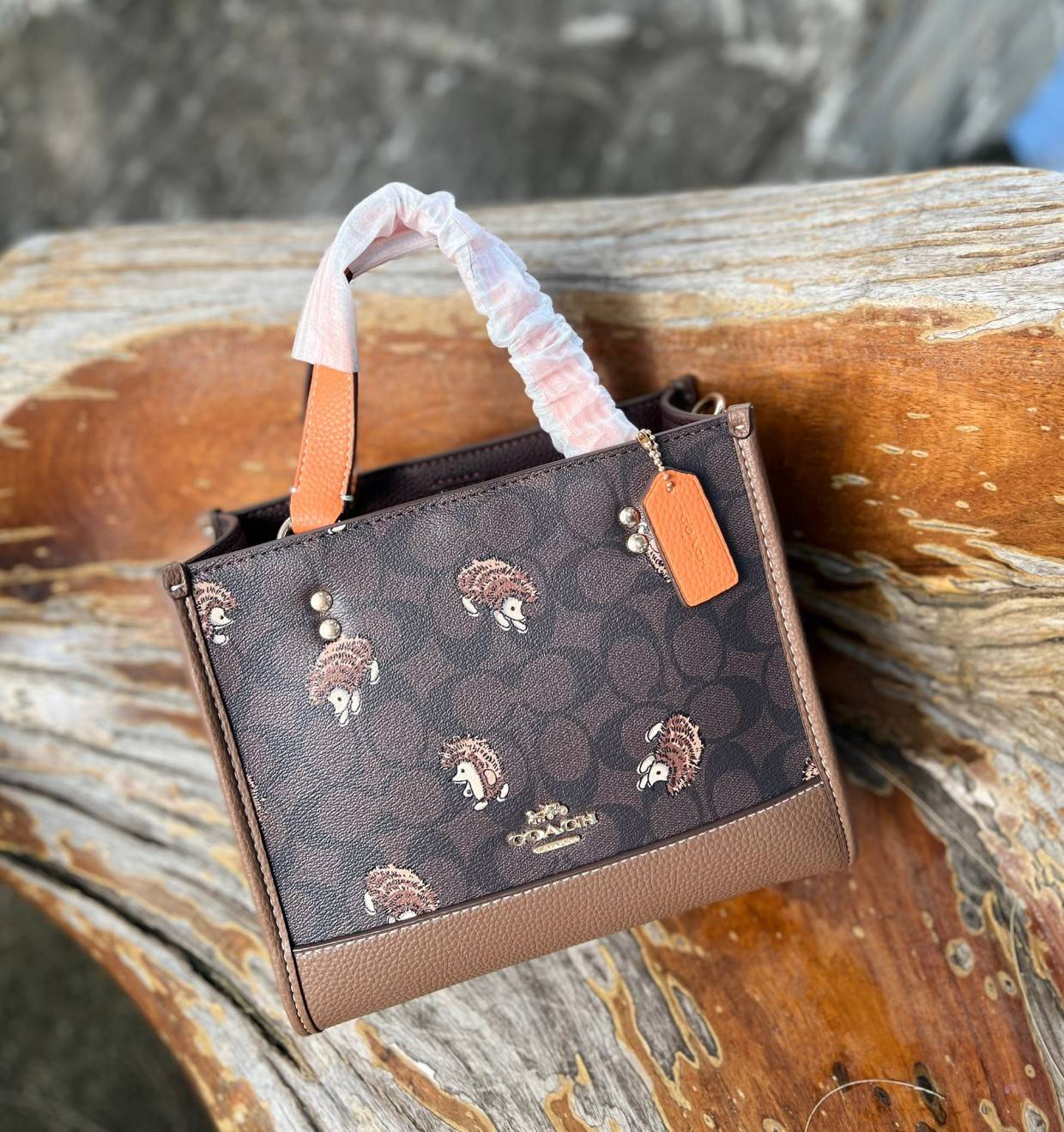 COACH DEMPSEY TOTE IN SIGNATURE CANVAS WITH HEDGEHOG PRINT 🦔 ((CC769)) เม่นเต้นรำ สวย น่ารัก มากๆค่ะ ใหม่กันต่อ ไปสวยกันให้สุดค่ะ! กับกระเป๋าทรงTOTE รุ่นใหม่ล่าสุด 🌟จุดเด่นของรุ่นนี้คือปริ้นท์ลายเม่นเต้นรำทั้งใบ น่ารักน่าเอ็นดูมากๆค่ะ เปิด