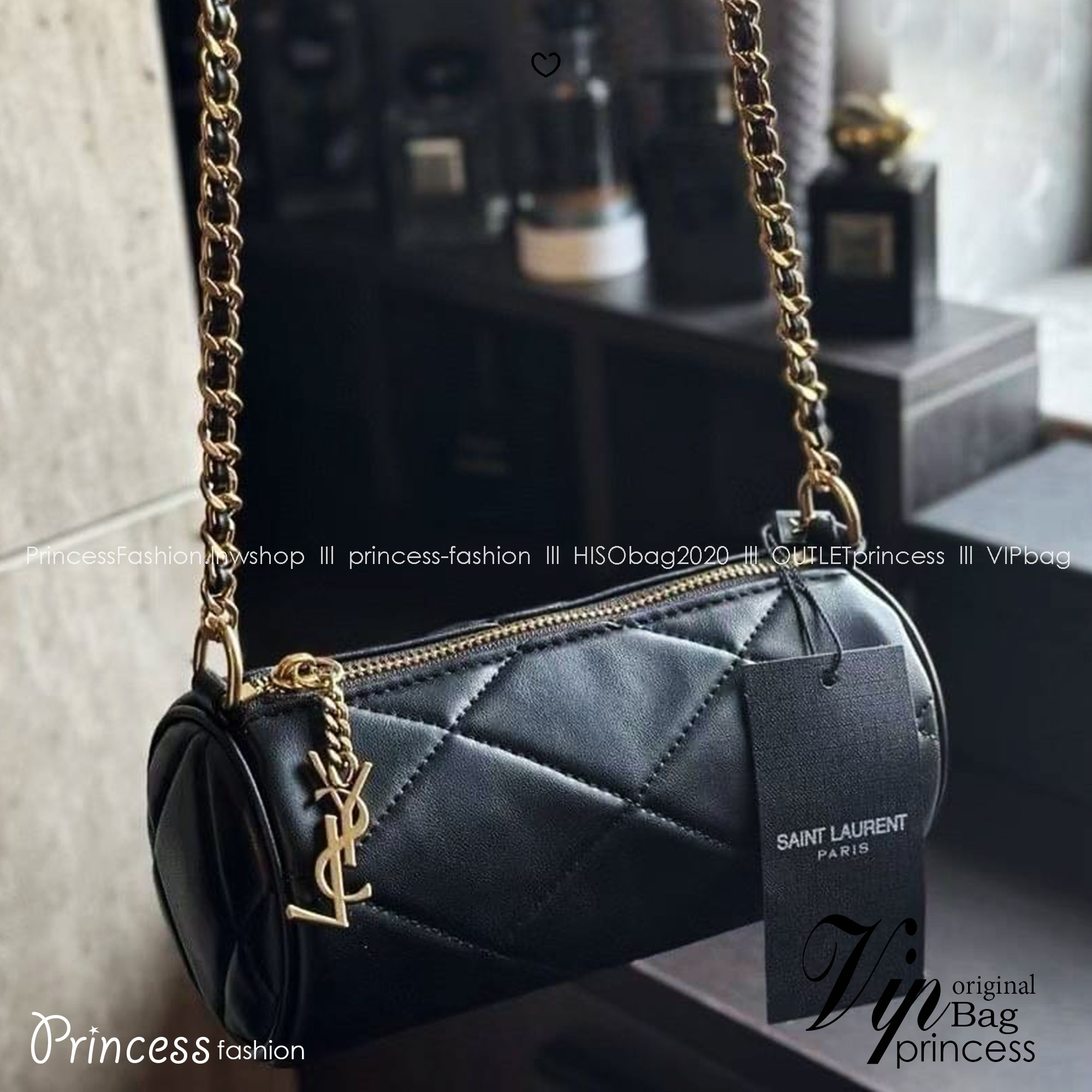 YSL Sade Mini Tube Bag กระเป๋าสะพายไหล่ดีไซน์ทรงกระบอก ให้คุณสนุกไปกับทุกสไตล์การแต่งตัว สวยหรูเรียบง่าย คงเอกลักษณ์ที่ให้ความเป็นผู้ดีในตัว -- [รับตัวแทนกระเป๋า]