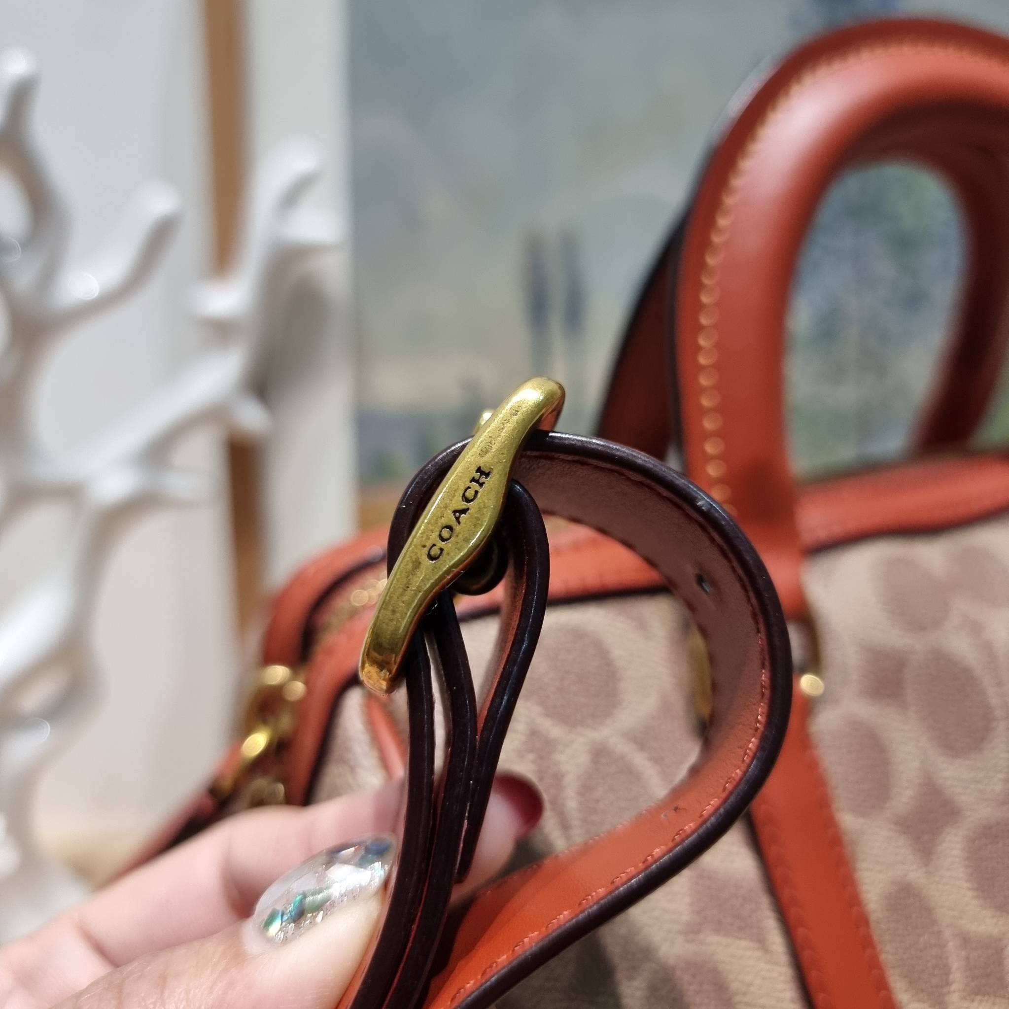 COACH RUBY SATCHEL 25 IN SIGNATURE CANVAS CP239 พร้อมส่ง กระเป๋าทรงหมอนดีไซน์ใหม่ ใบใหญ่ เพิ่มดีเทลความหรูมากมาย