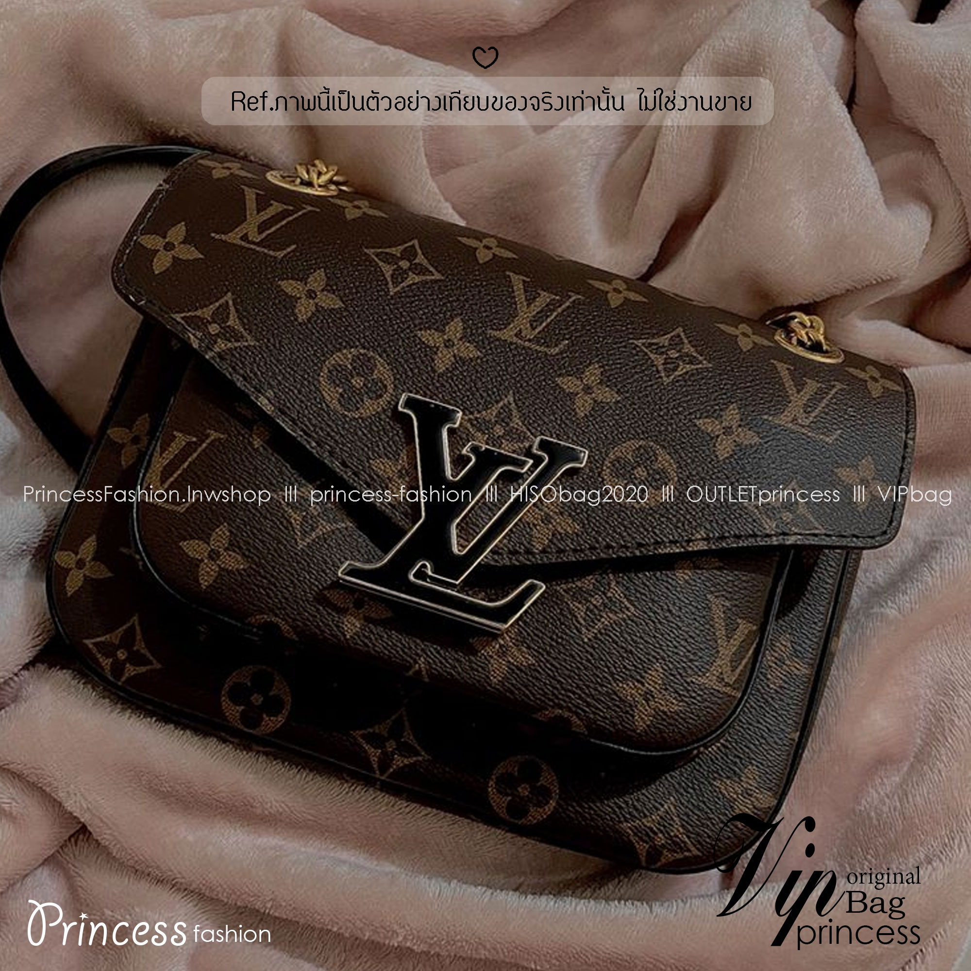 LV Passy Bag Monogram Canvas กระเป๋าสะพายทรงแพซซี่สุดคลาสสิค Rare item น้องดีไซน์ออกมาน่าใช้มากๆ ภายในเป็นช่องโล่ง พร้อมช่องซิป สะดวกใช้งาน -- [รับตัวแทนกระเป๋า]