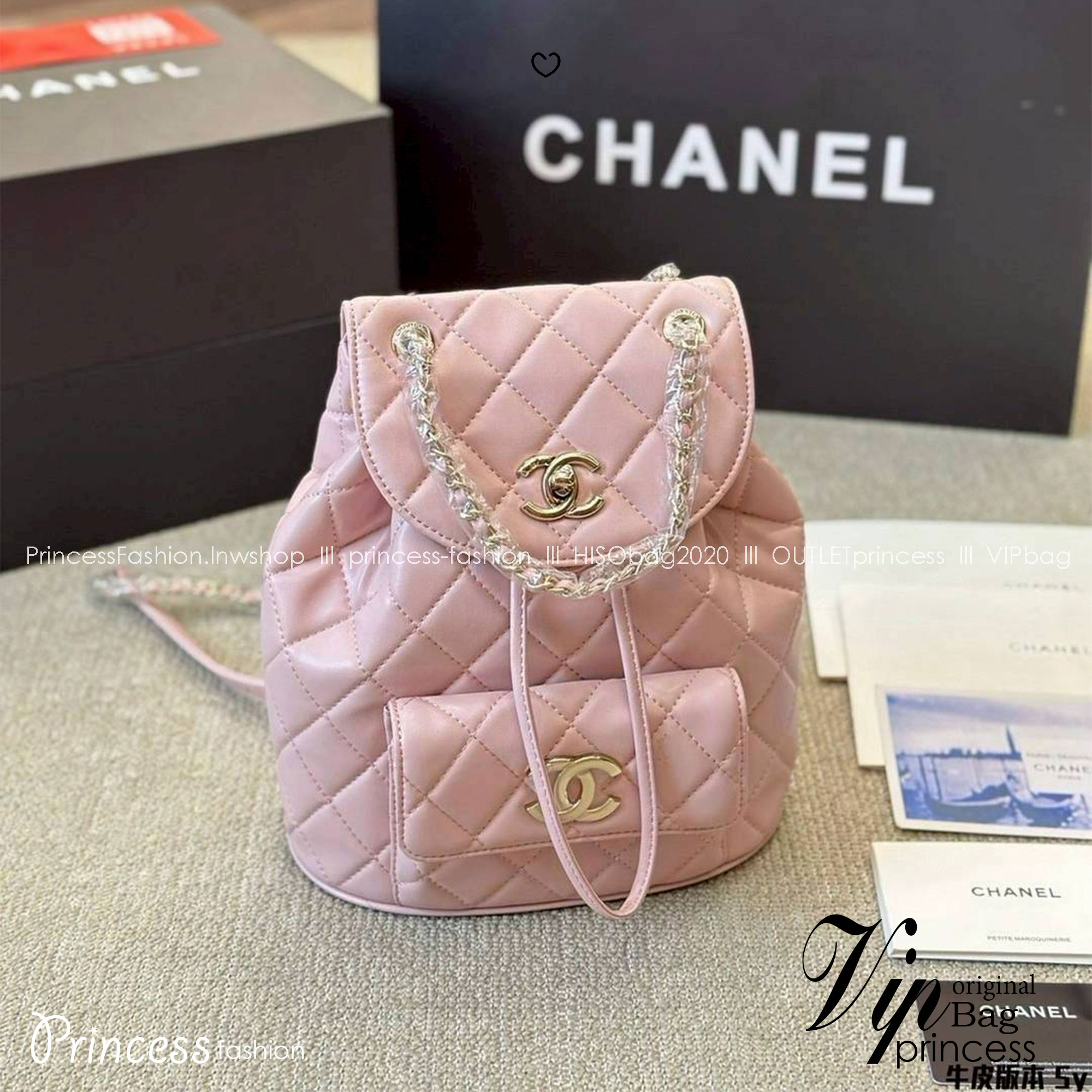 Chanel Duma Backpack กระเป๋าเป้ ไซส์น่ารัก สีพาสเทลสุดคิ้ว รูปทรงทันสมัยหนังเรียบสัมผัสนิ่ม ดีเทลความสวยมากมาย